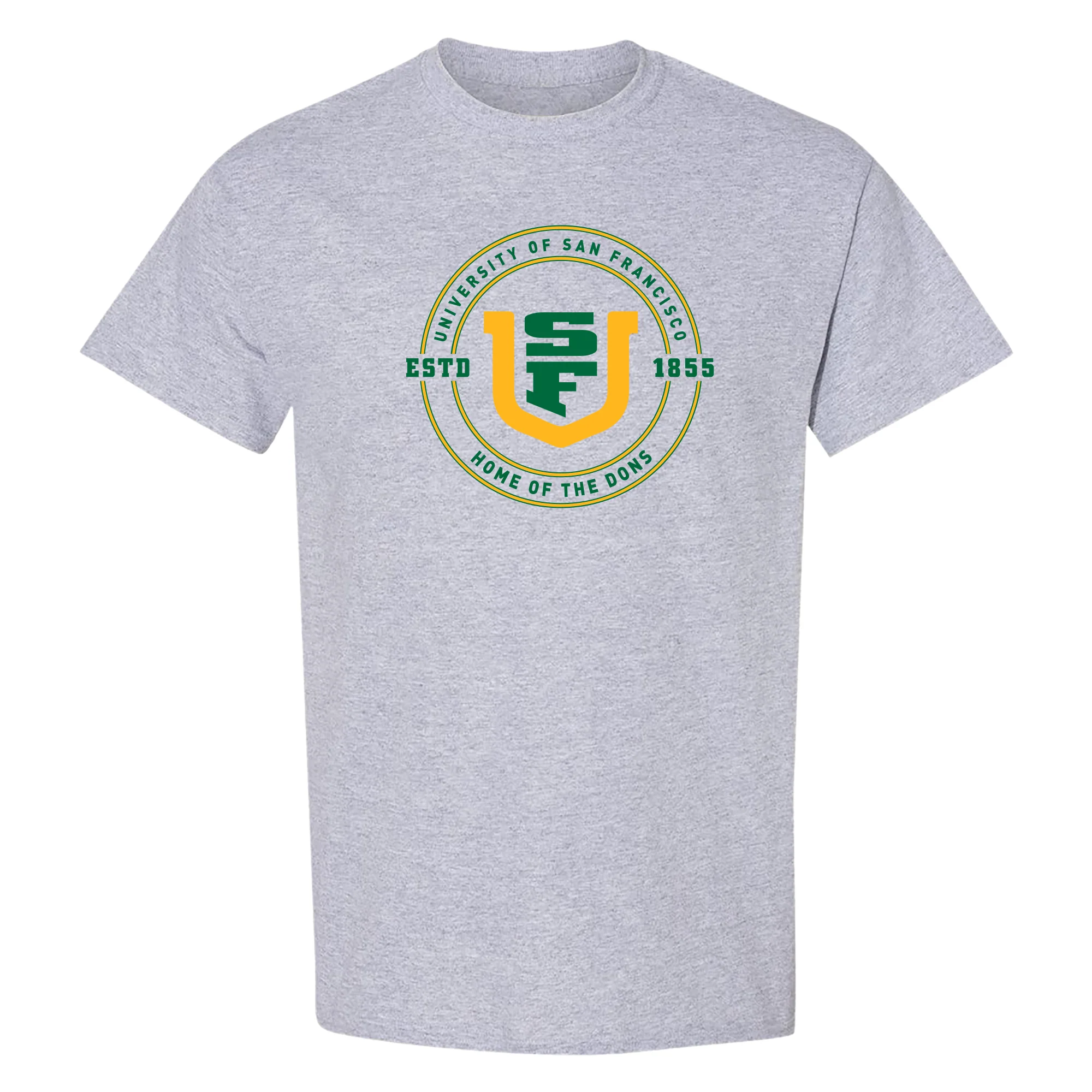 San Francisco Dons 1855 Shield Logo T-Shirt - Sport Grey
