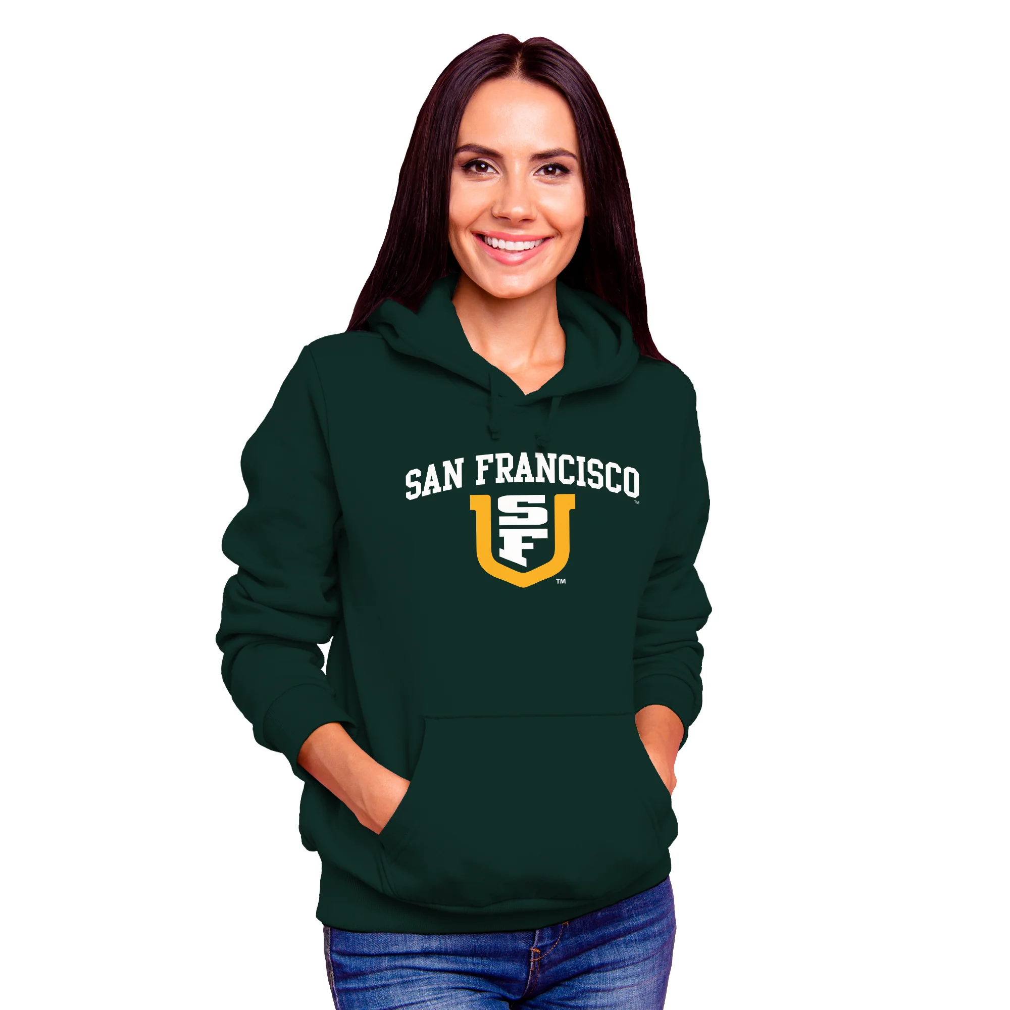 San Francisco Dons Arch Logo Hoodie - Image 6