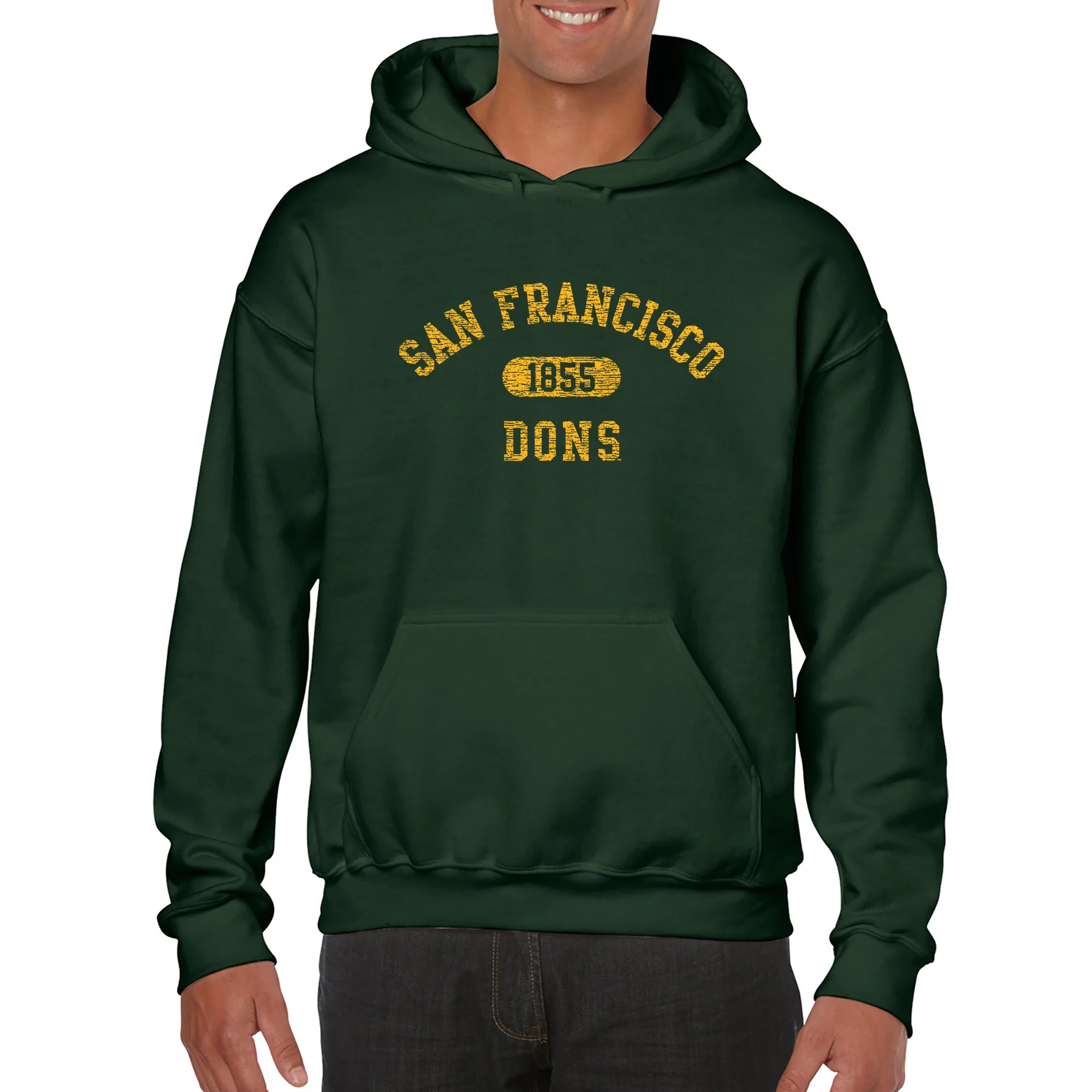 San Francisco Dons Athletic Arch Hoodie - Forest - Image 3