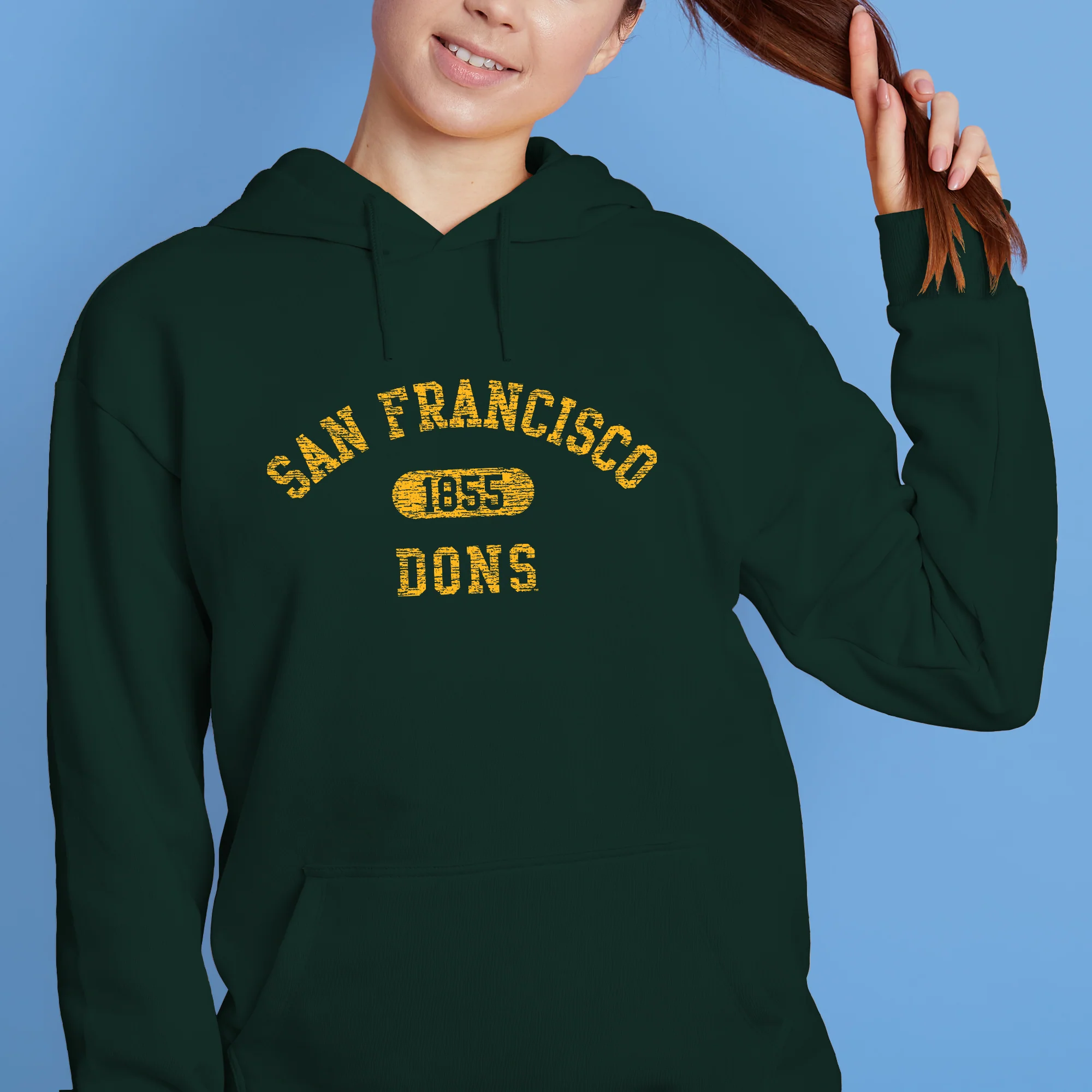 San Francisco Dons Athletic Arch Hoodie - Forest - Image 4