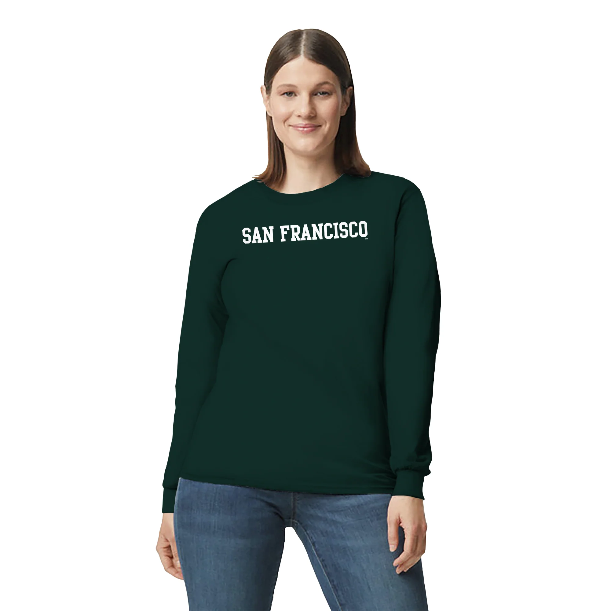 San Francisco Dons Basic Block Long Sleeve T-Shirt - Forest - Image 4