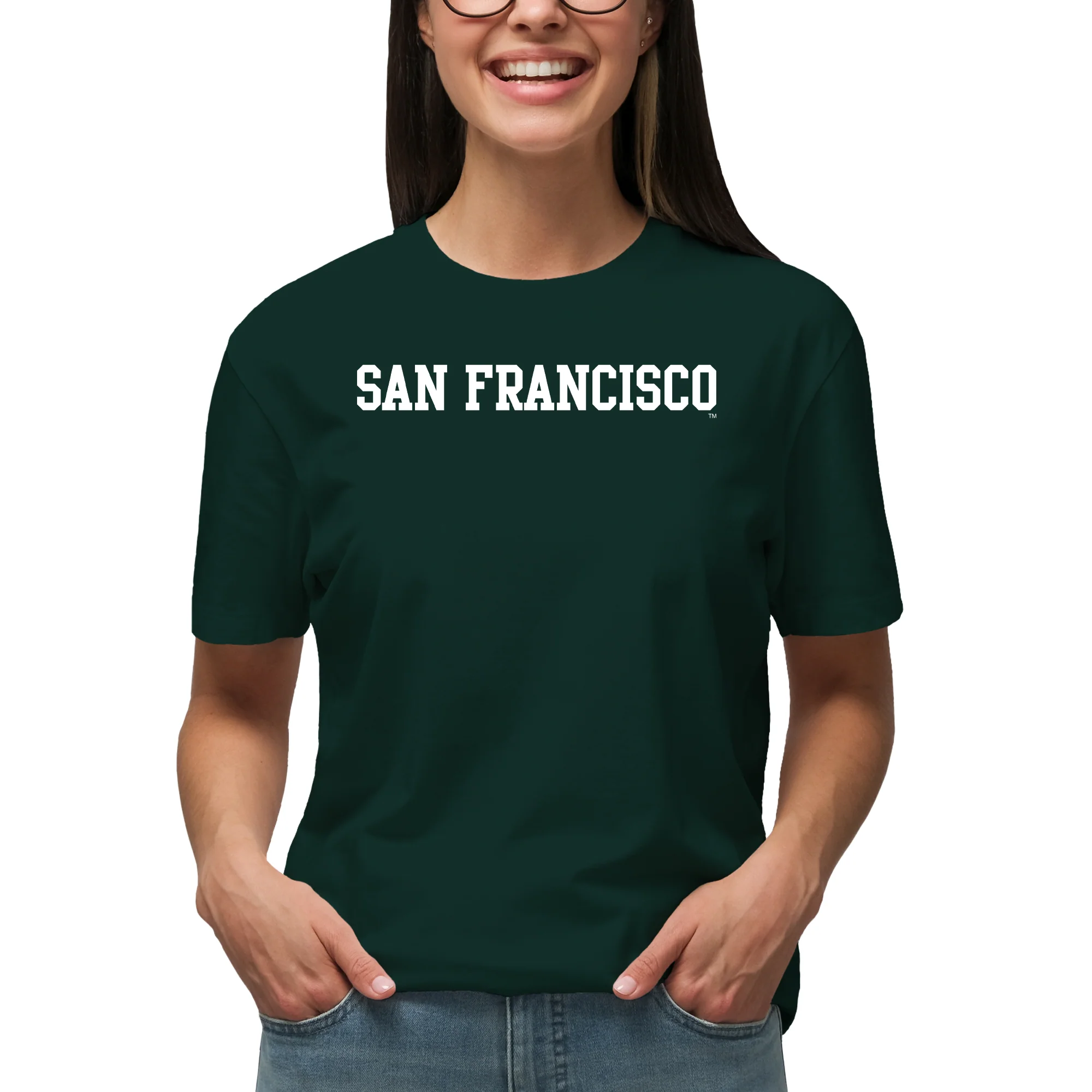 San Francisco Dons Basic Block T-Shirt - Forest - Image 4