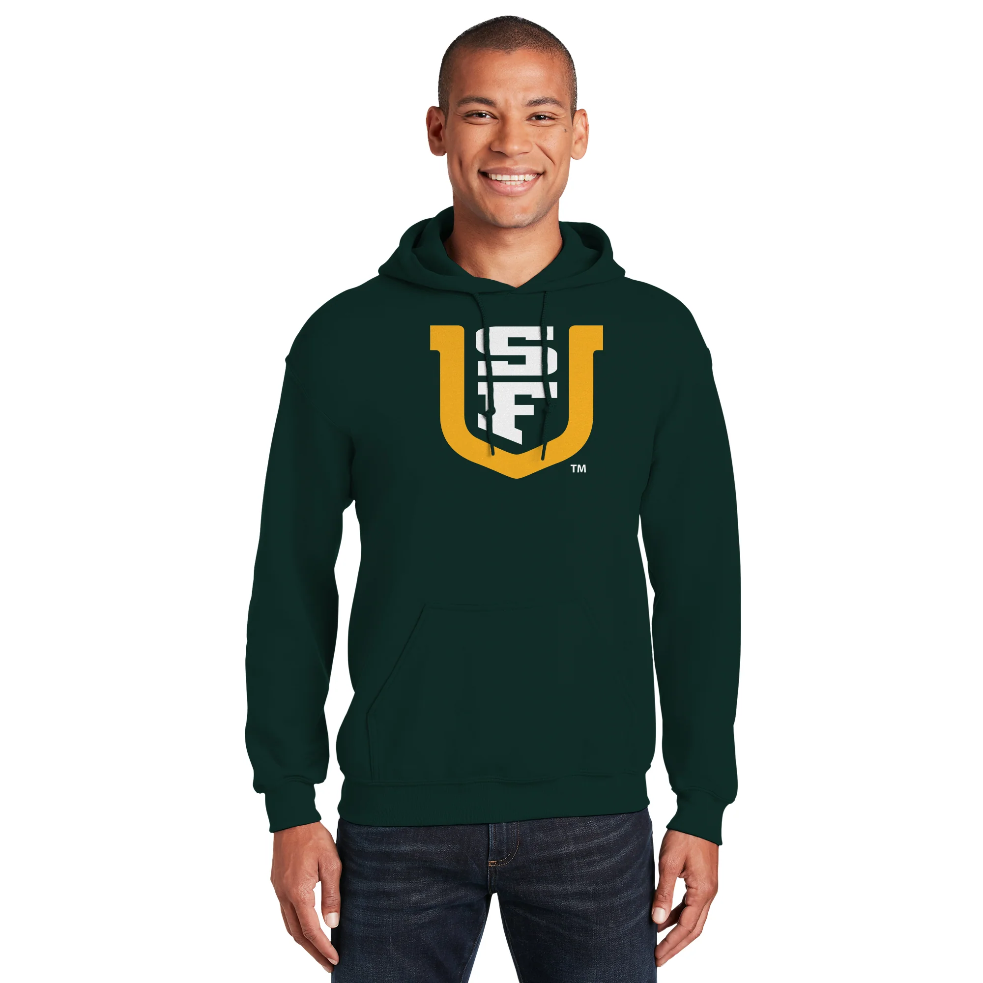 San Francisco Dons Primary Logo Hoodie - Forest - Image 3
