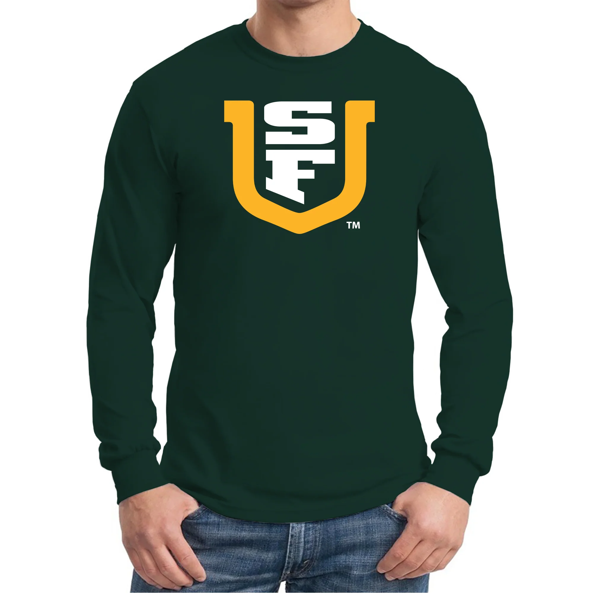 San Francisco Dons Primary Logo Long Sleeve T-Shirt - Forest - Image 3