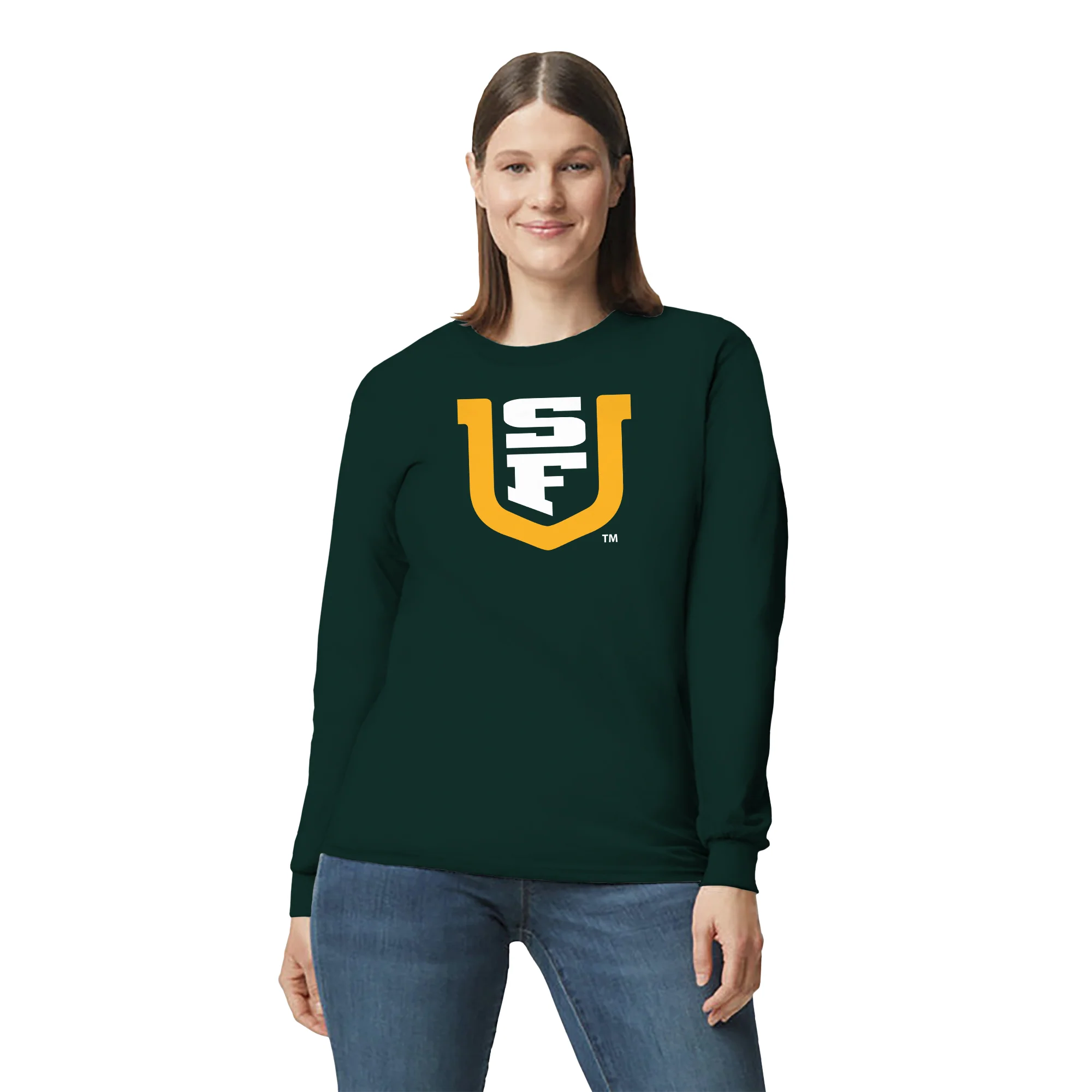 San Francisco Dons Primary Logo Long Sleeve T-Shirt - Forest - Image 4