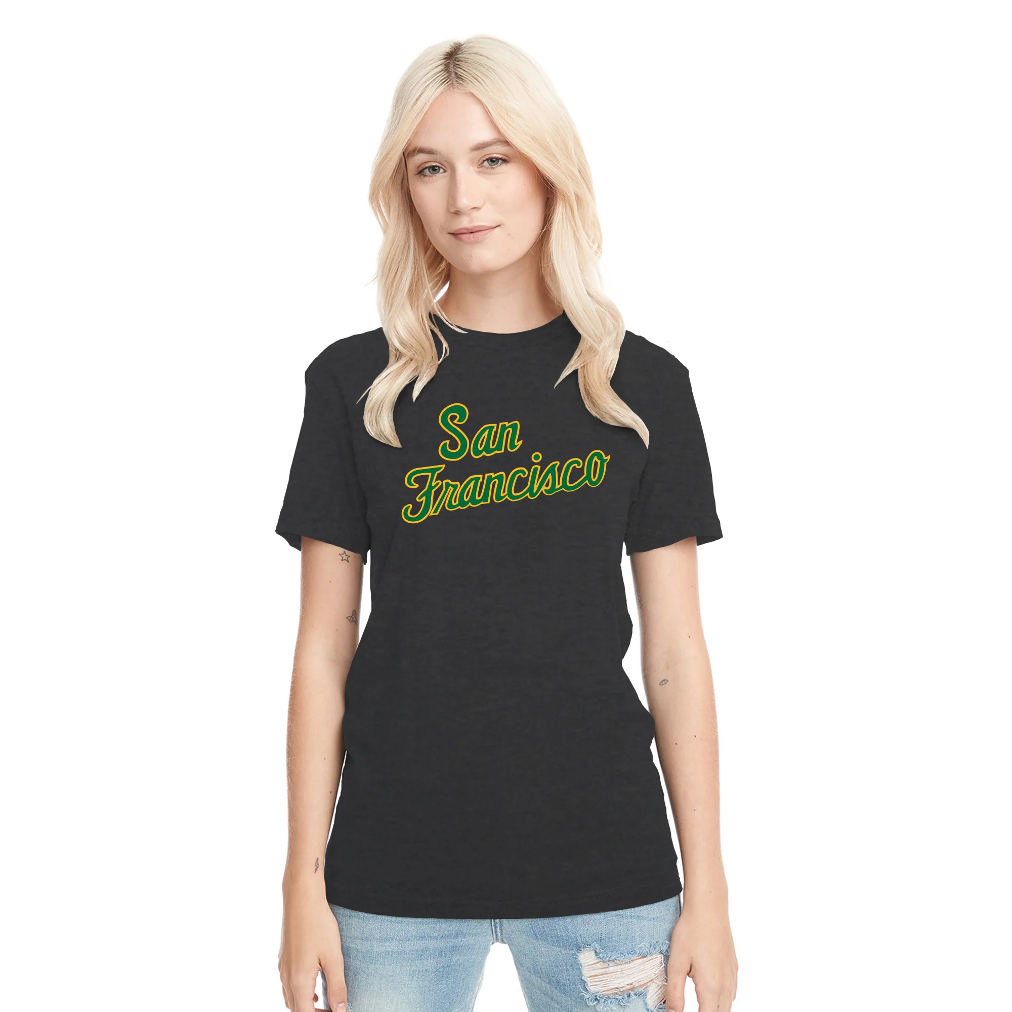 San Francisco Dons Script Logo NLA Triblend T-Shirt - Image 12