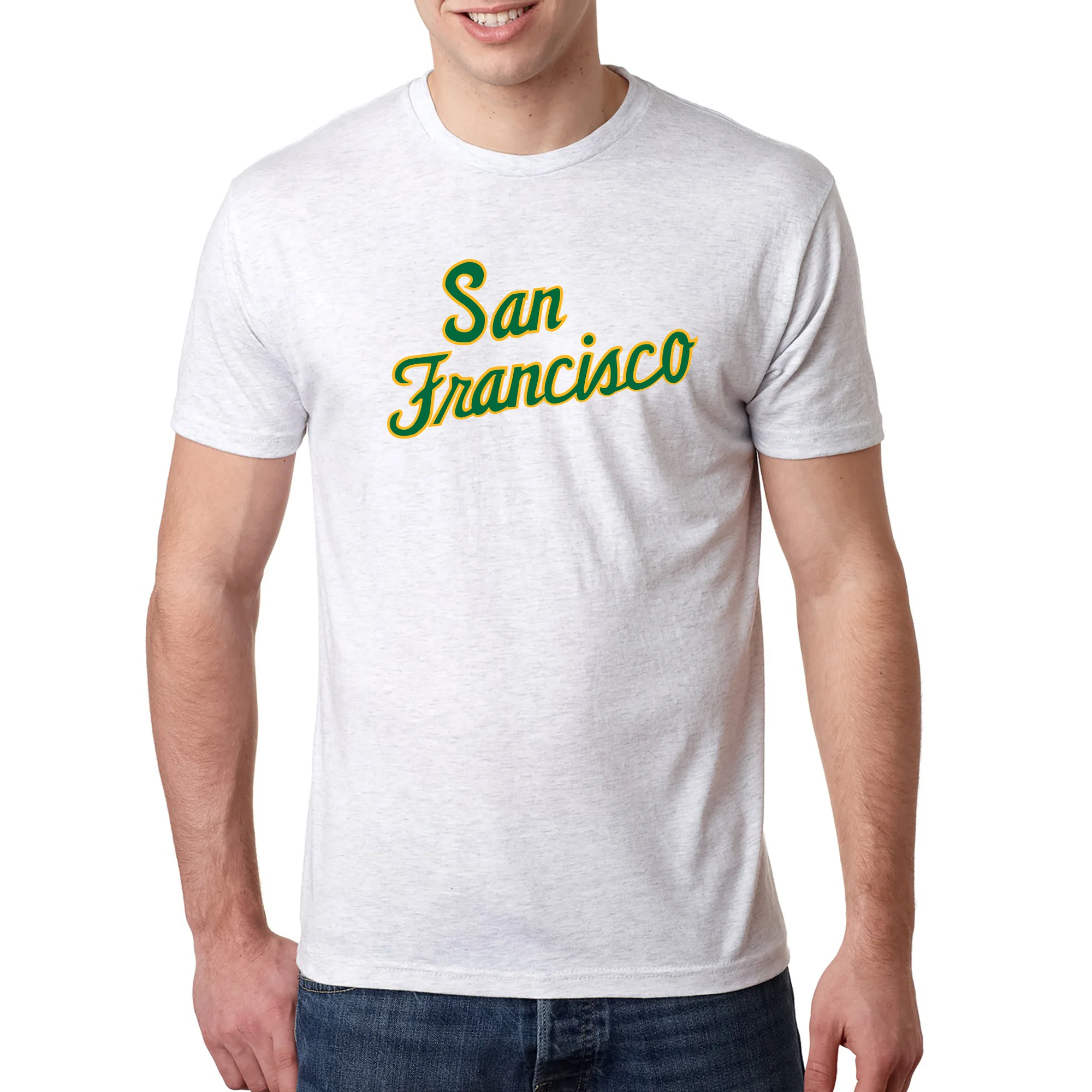 San Francisco Dons Script Logo NLA Triblend T-Shirt - Image 5