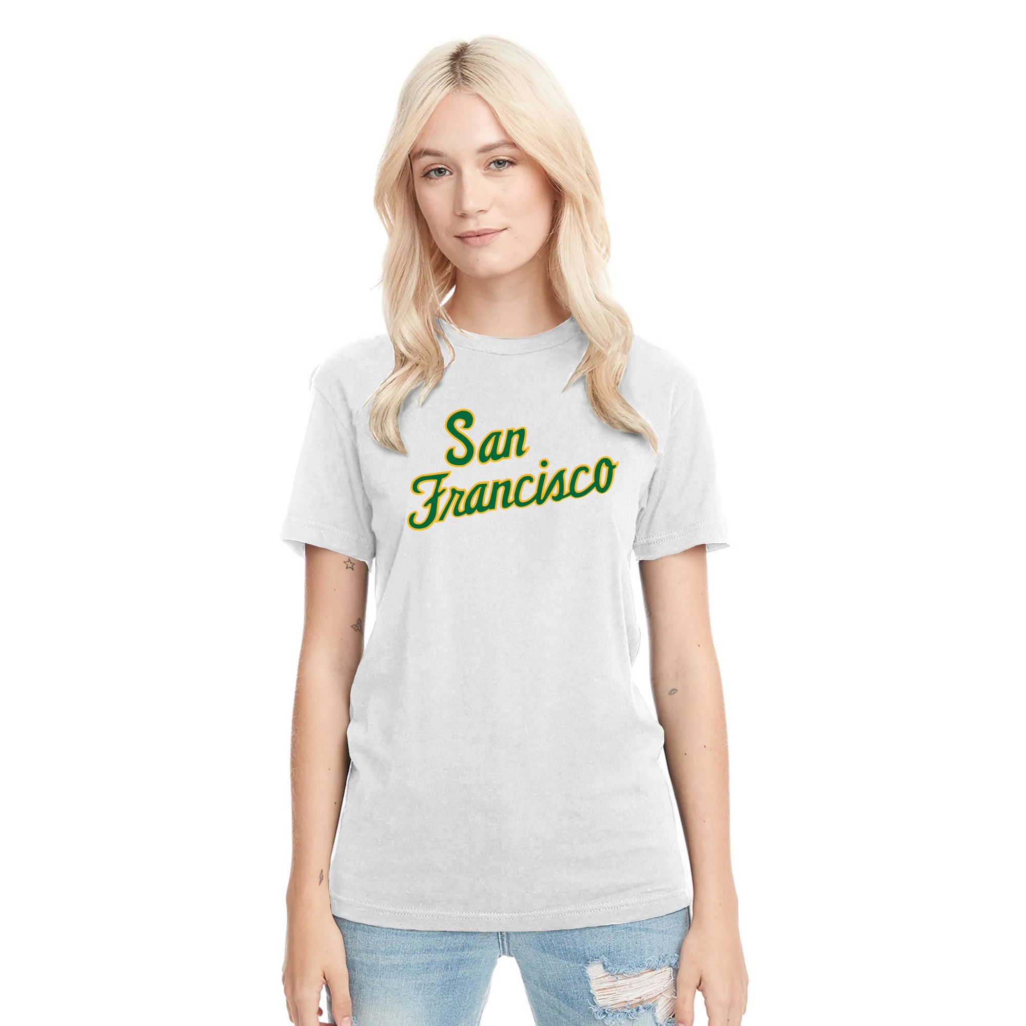 San Francisco Dons Script Logo NLA Triblend T-Shirt - Image 6