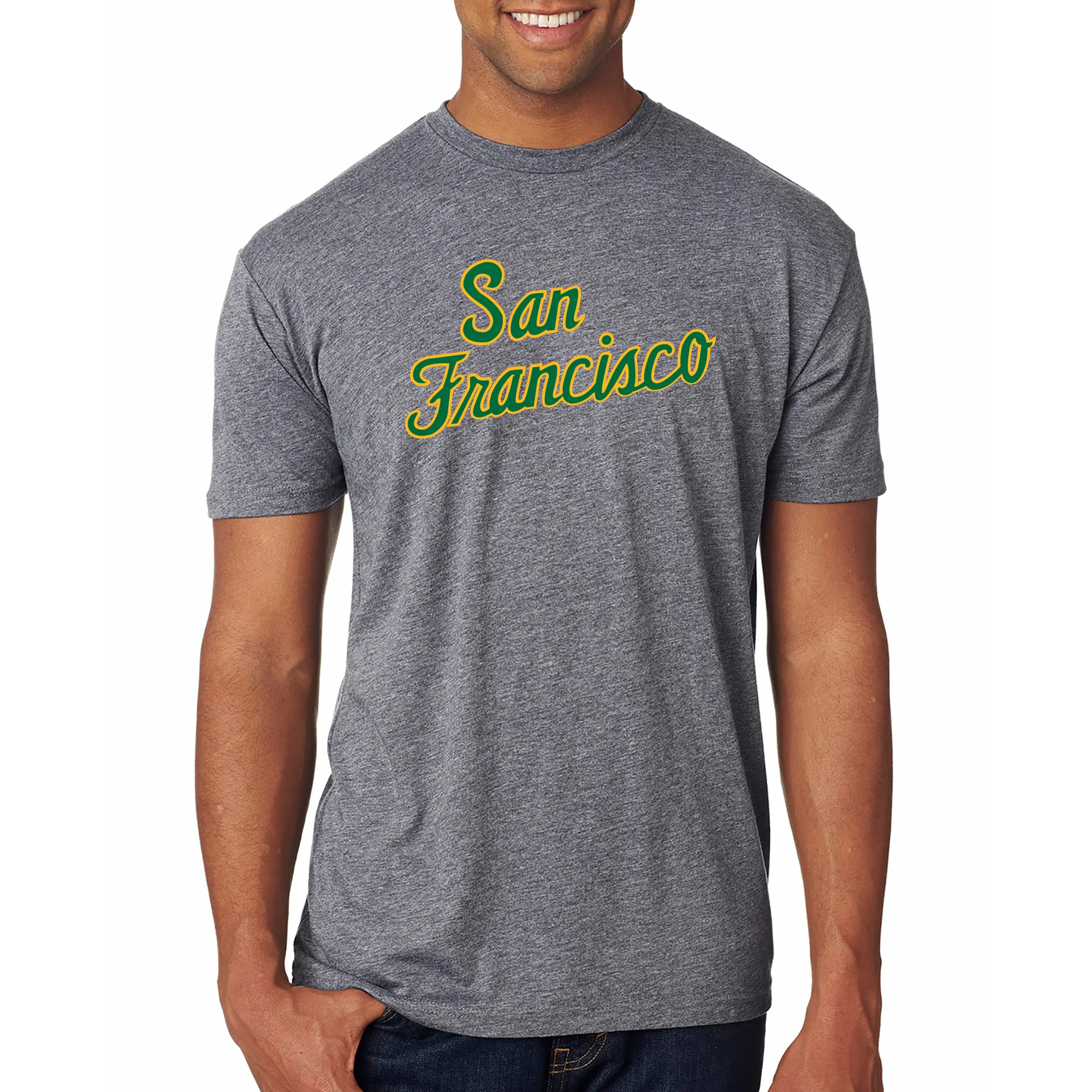 San Francisco Dons Script Logo NLA Triblend T-Shirt - Image 8