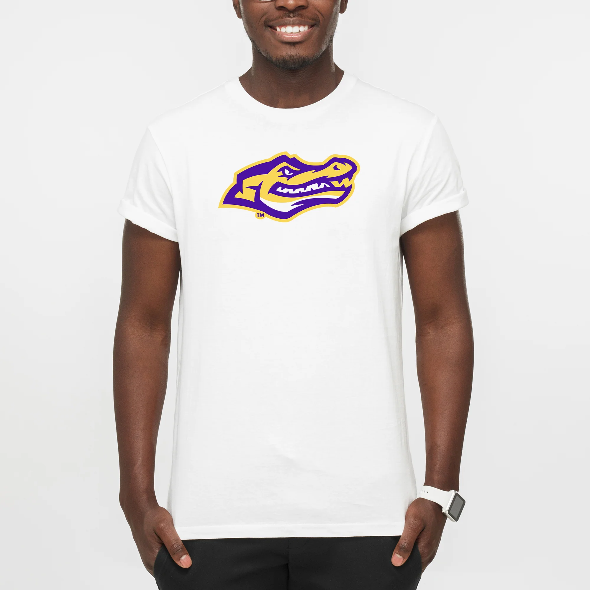 San Francisco State University Gators Primary Logo T-Shirt - White - Image 3