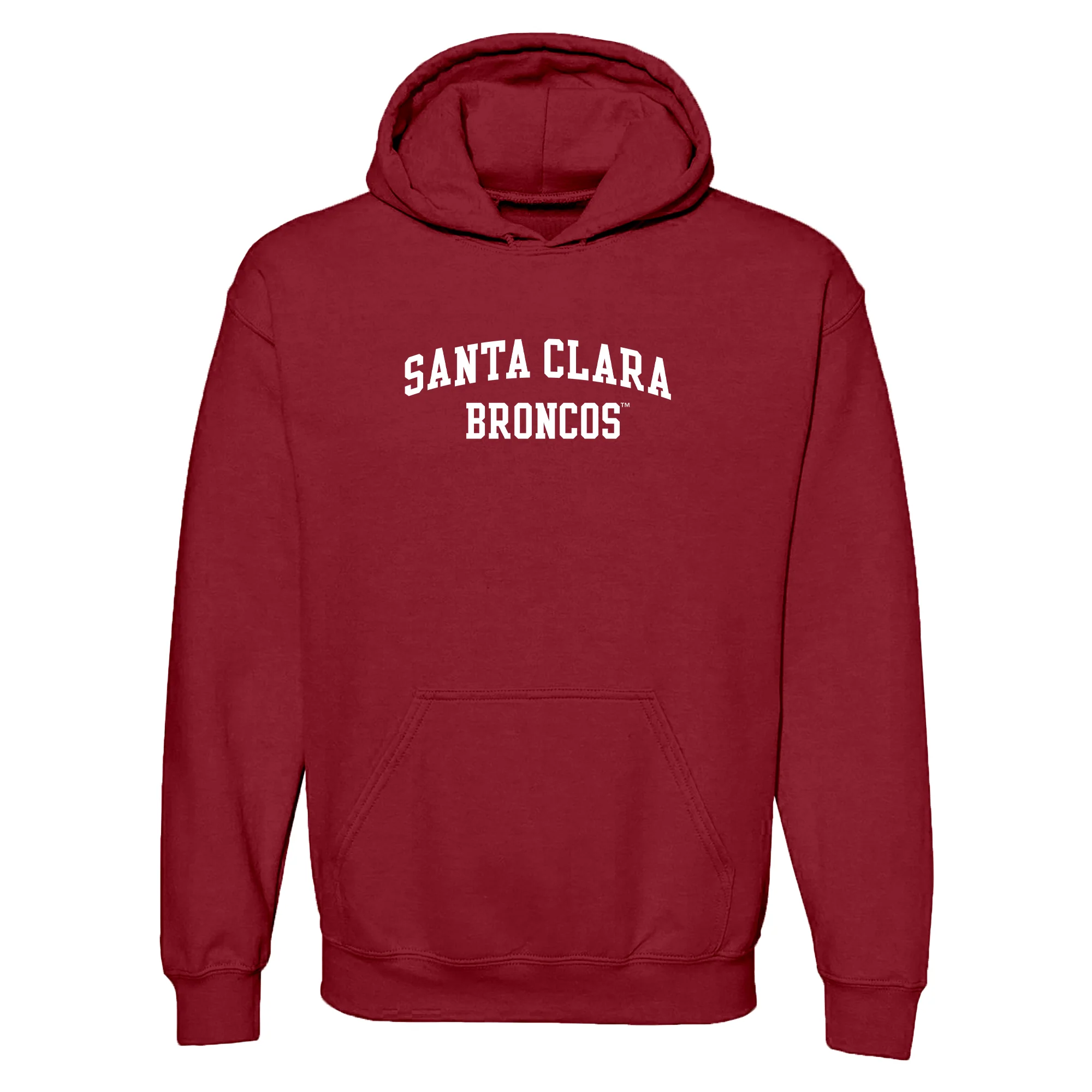Santa Clara Broncos Arch Logo Hoodie - Image 2