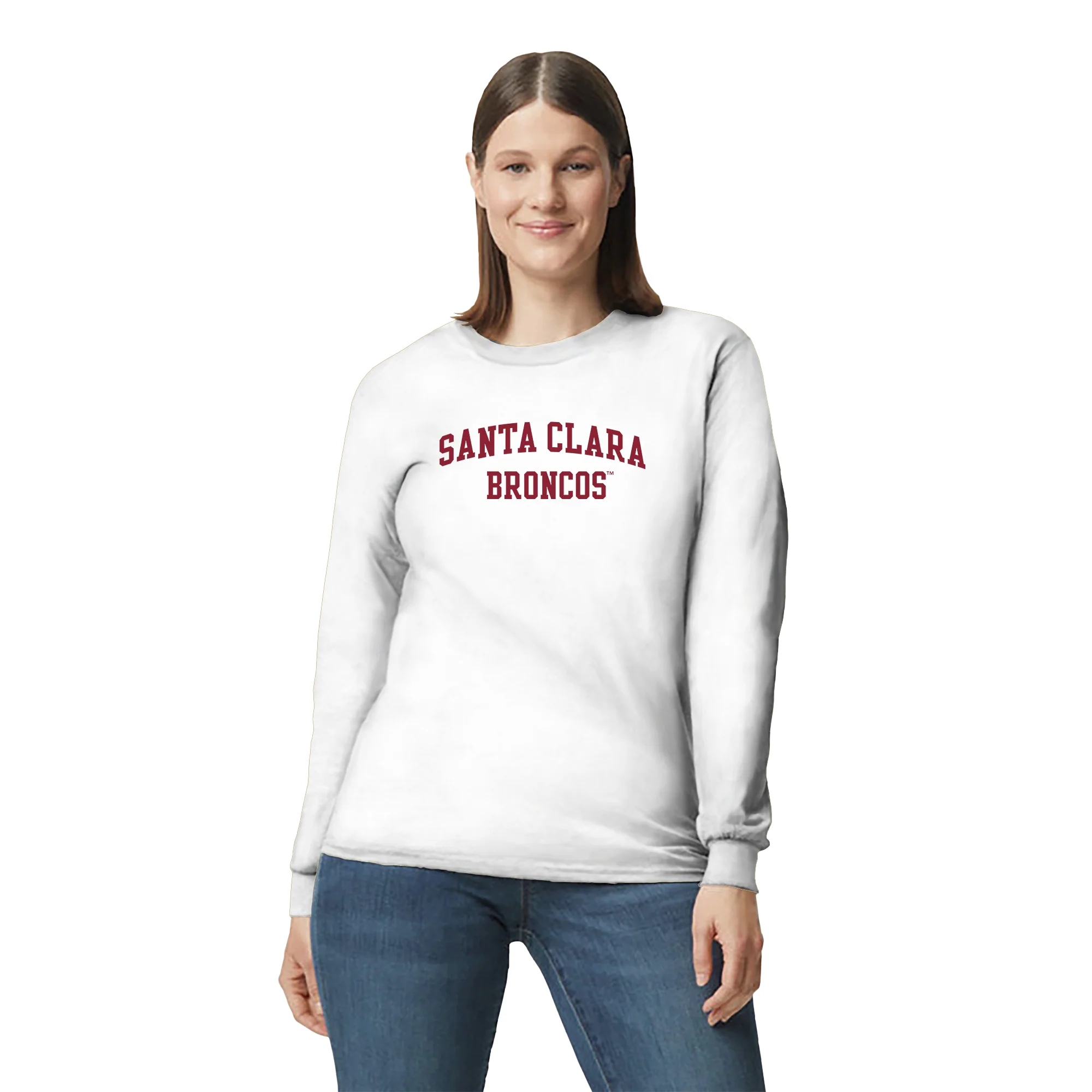 Santa Clara Broncos Arch Logo Long Sleeve - Image 4