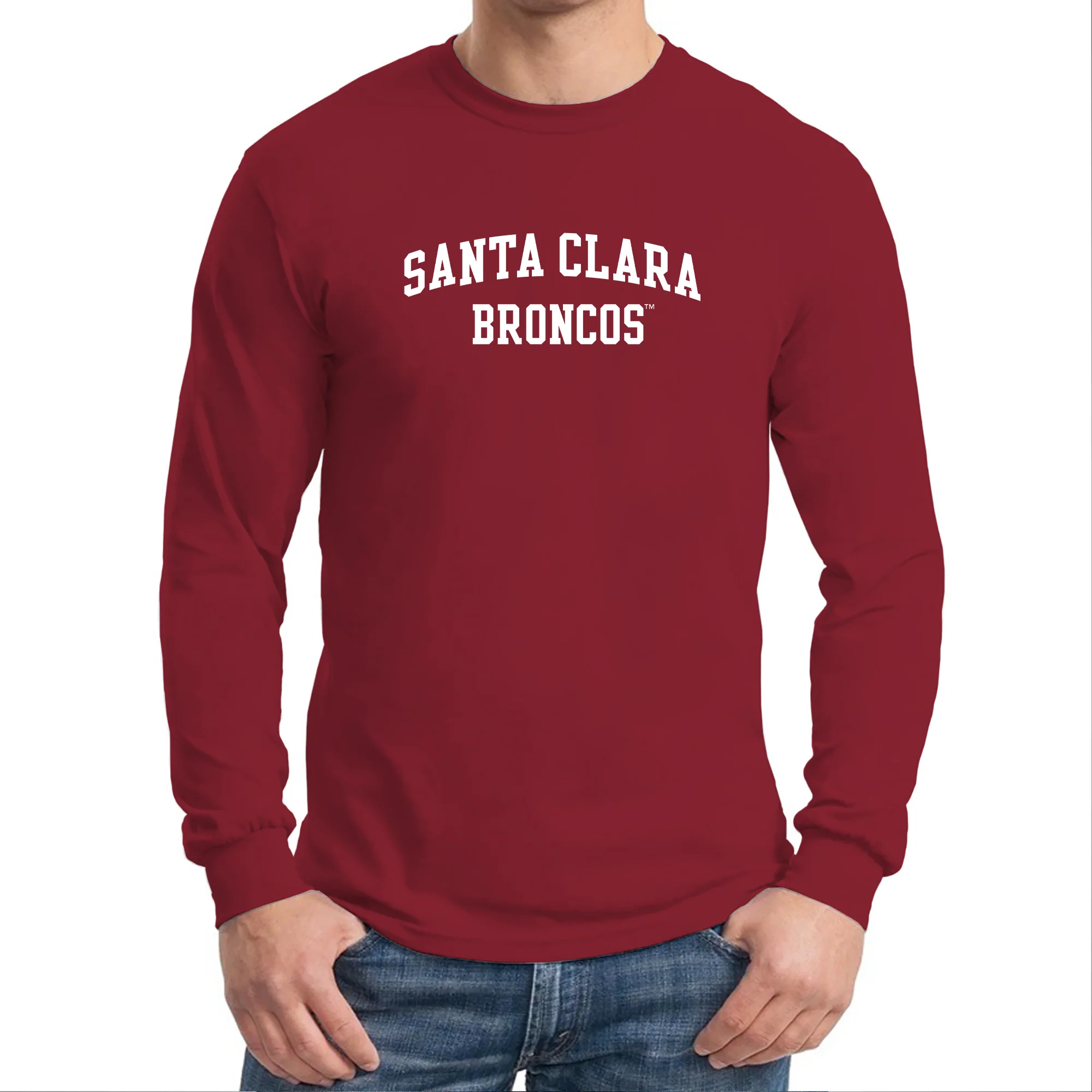 Santa Clara Broncos Arch Logo Long Sleeve - Image 6