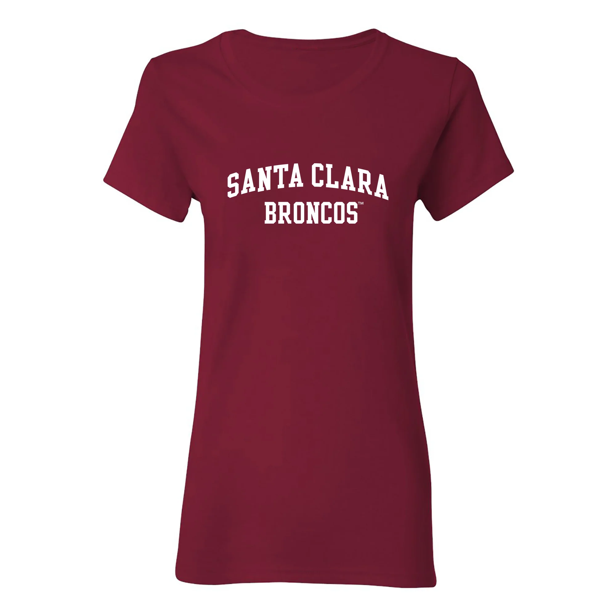 Santa Clara Broncos Arch Logo Women's T-Shirt - Image 2