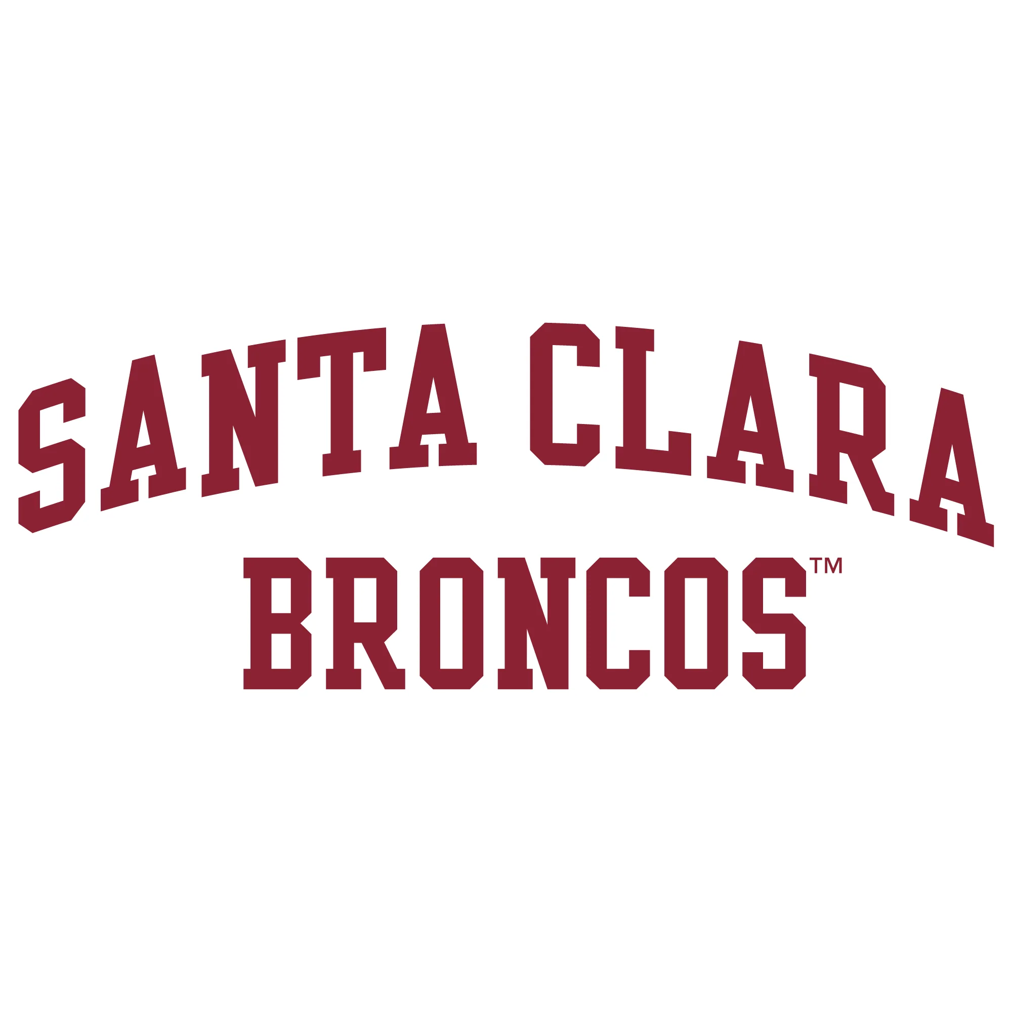 Santa Clara Broncos Arch Logo Women's T-Shirt - Image 3