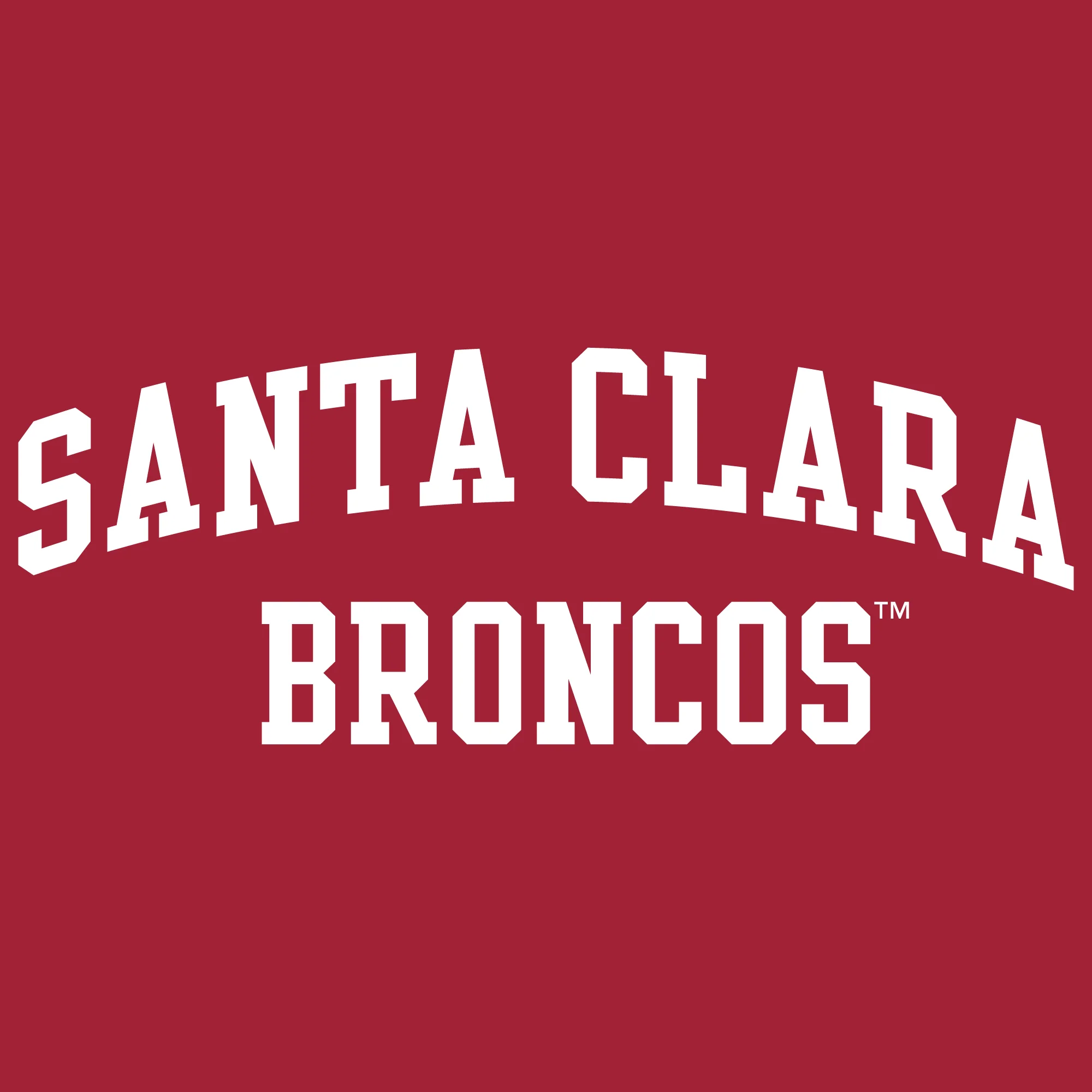 Santa Clara Broncos Arch Logo Women's T-Shirt - Image 5
