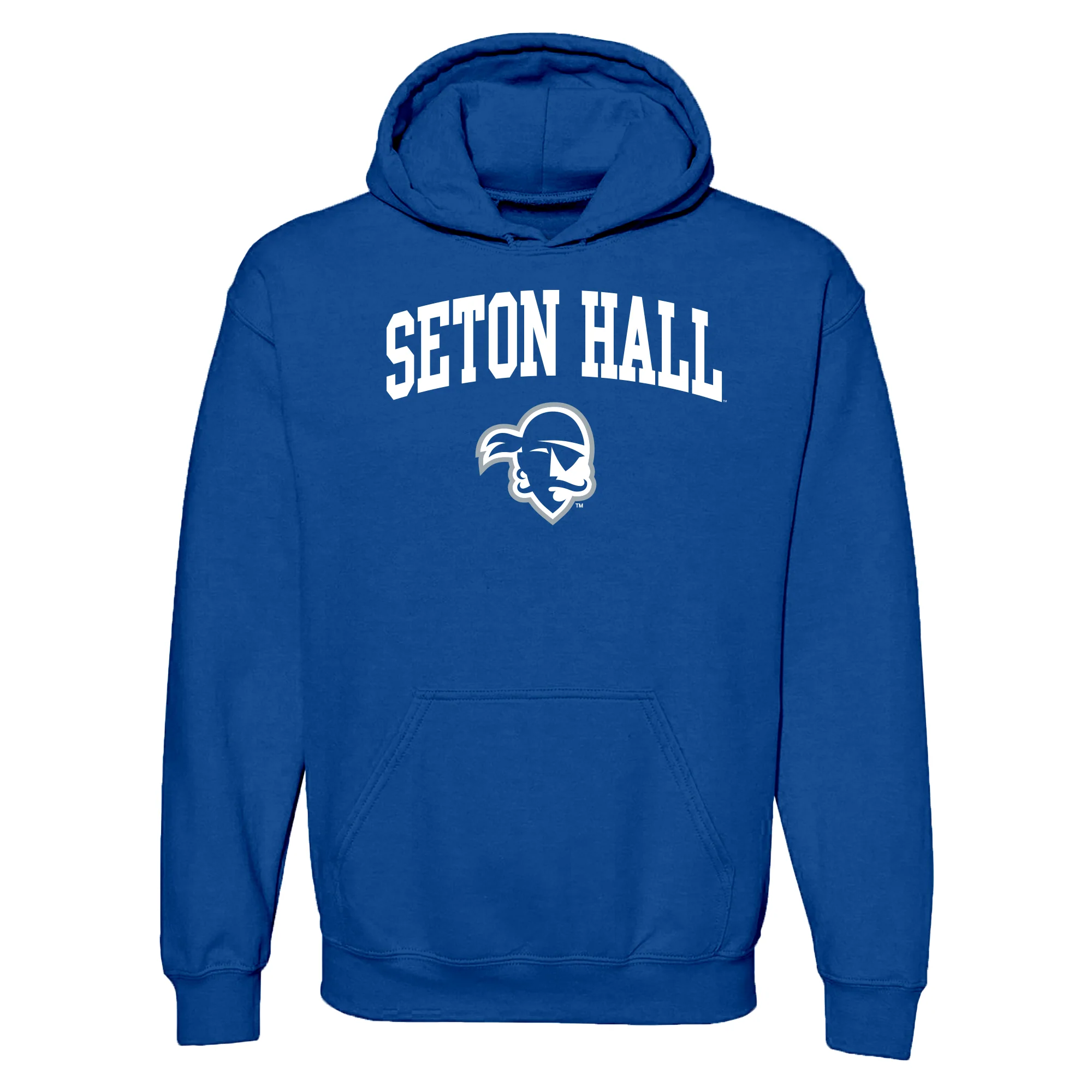 Seton Hall University Pirates Arch Logo Heavy Blend Hoodie - Royal