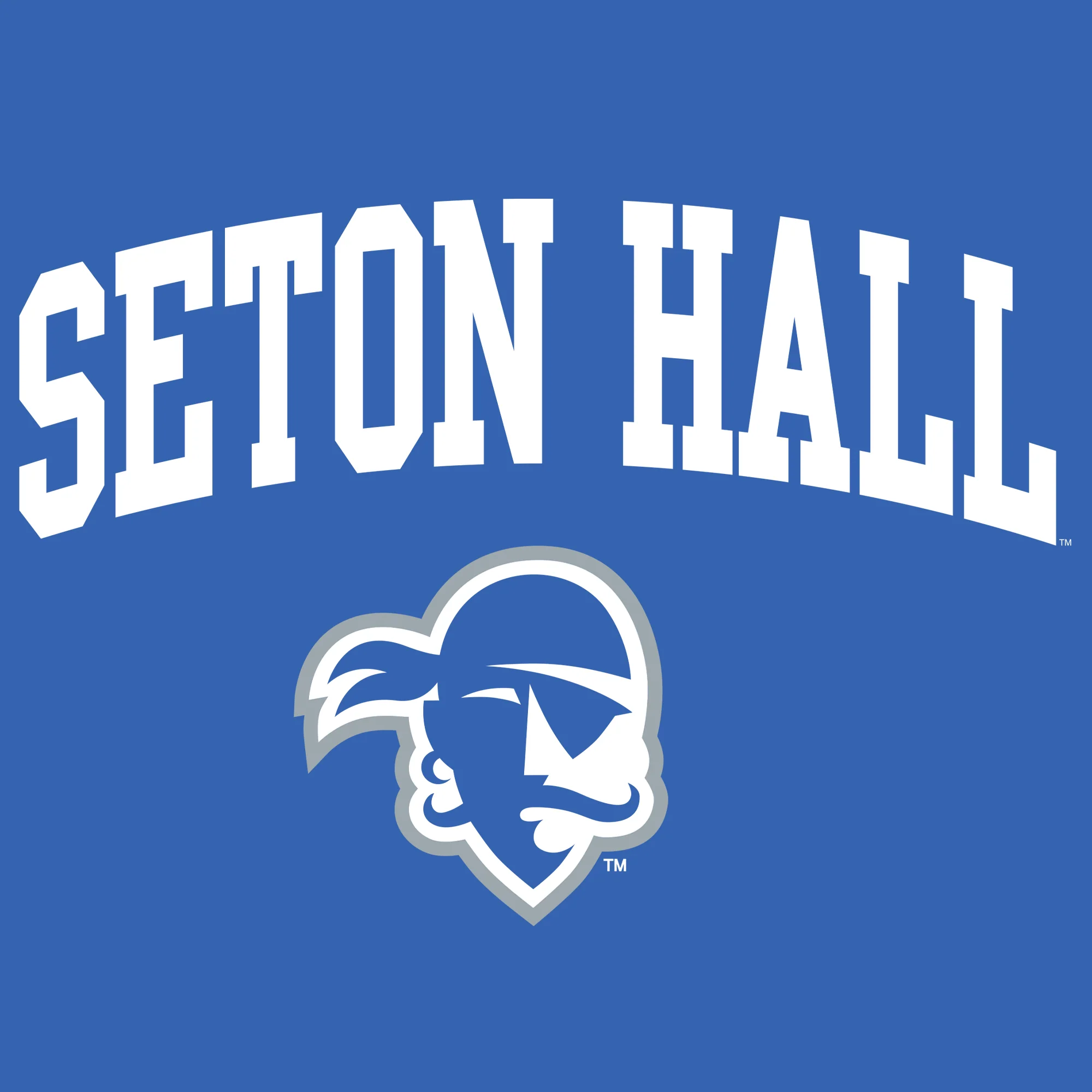 Seton Hall University Pirates Arch Logo Womens Short Sleeve T Shirt - Royal - Image 2
