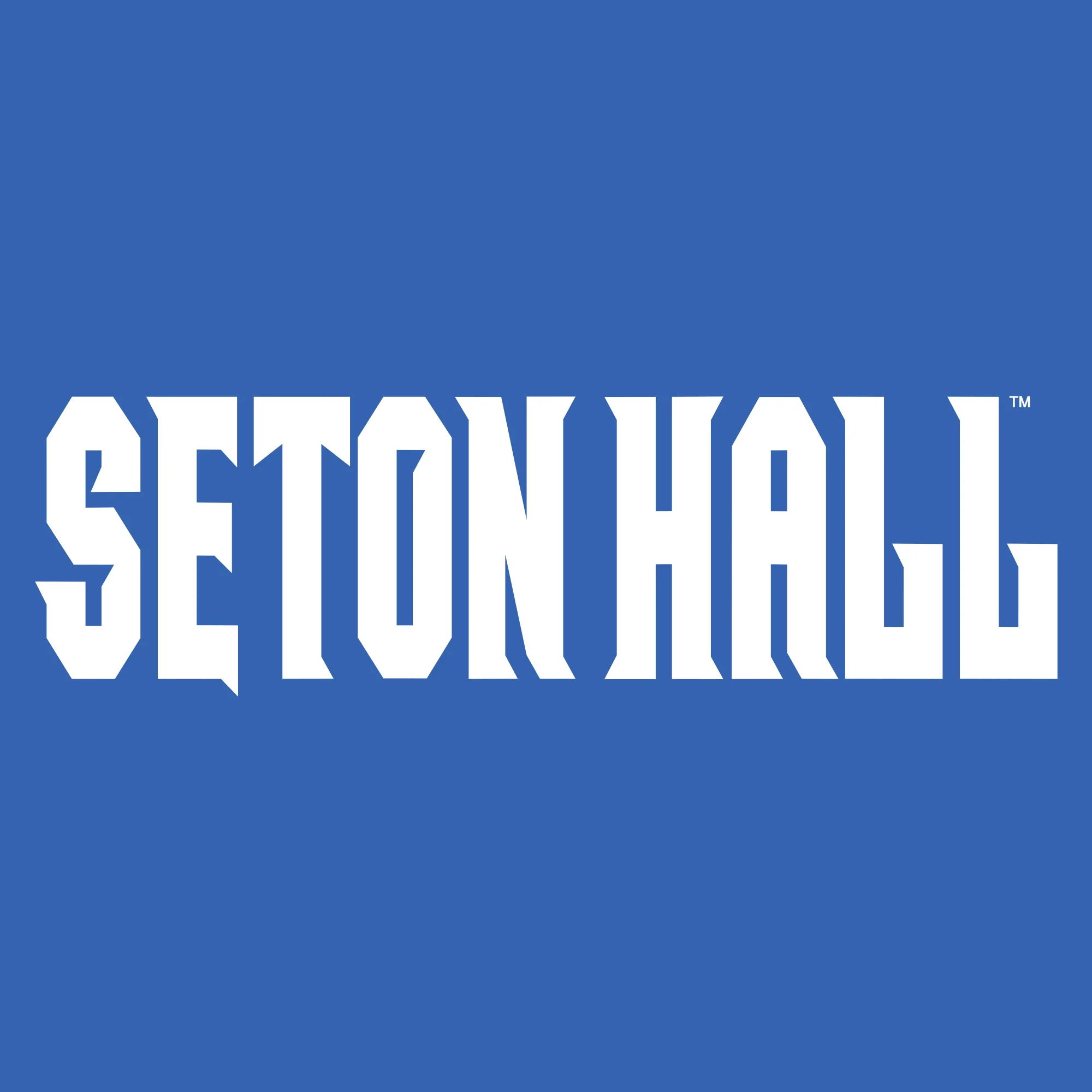 Seton Hall University Pirates Basic Block Heavy Blend Hoodie - Royal - Image 2