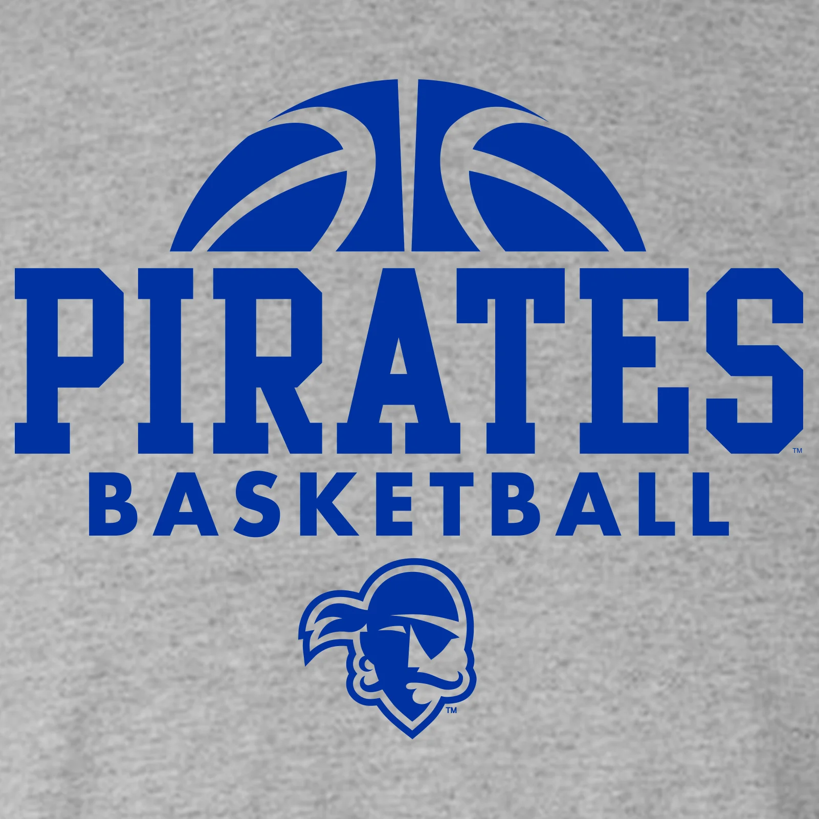 Seton Hall University Pirates Basketball Hype Short Sleeve T Shirt - Sport Grey - Image 2