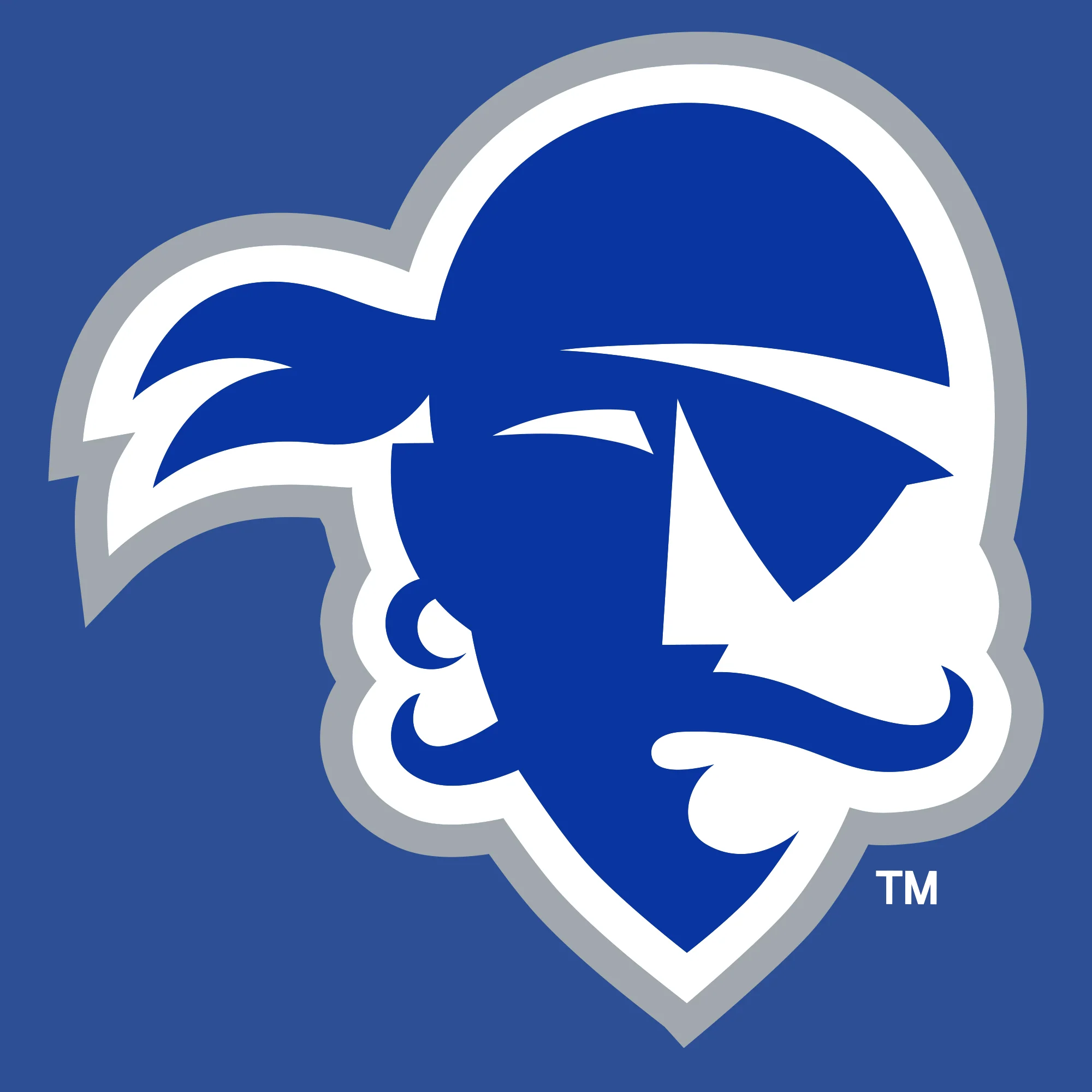 Seton Hall University Pirates Primary Logo Polo - Royal - Image 2
