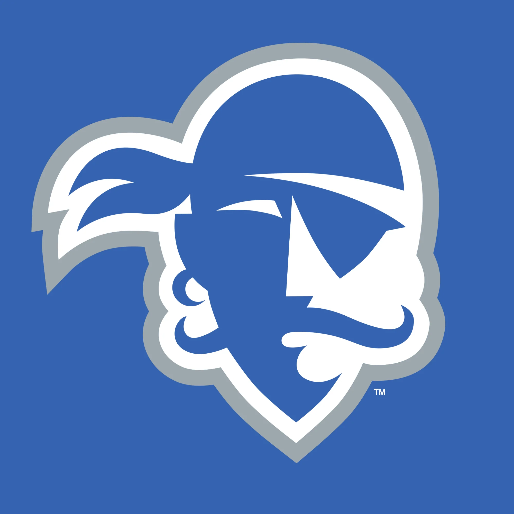 Seton Hall University Pirates Primary Logo Long Sleeve T-Shirt - Royal - Image 2