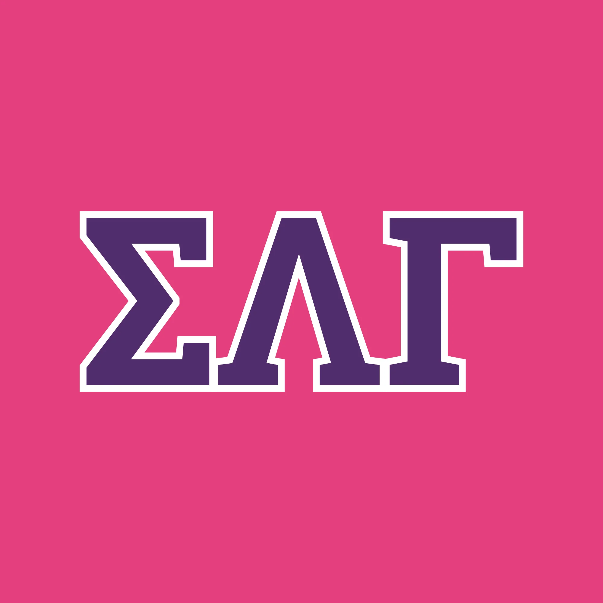 Sigma Lambda Gamma Greek Letter Block Crewneck Sweatshirt - Image 3
