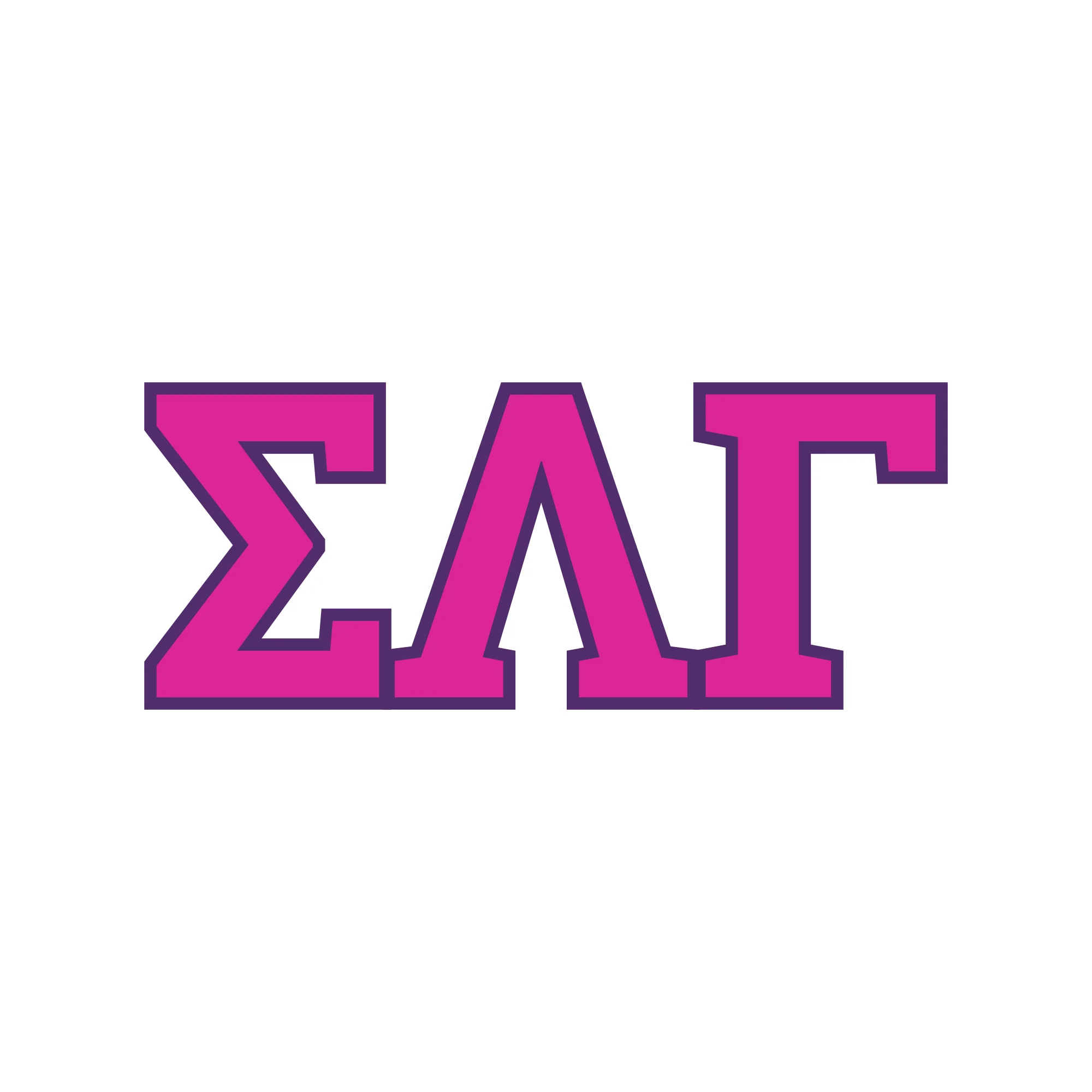 Sigma Lambda Gamma Greek Letter Block Womens Long Sleeve - Image 3