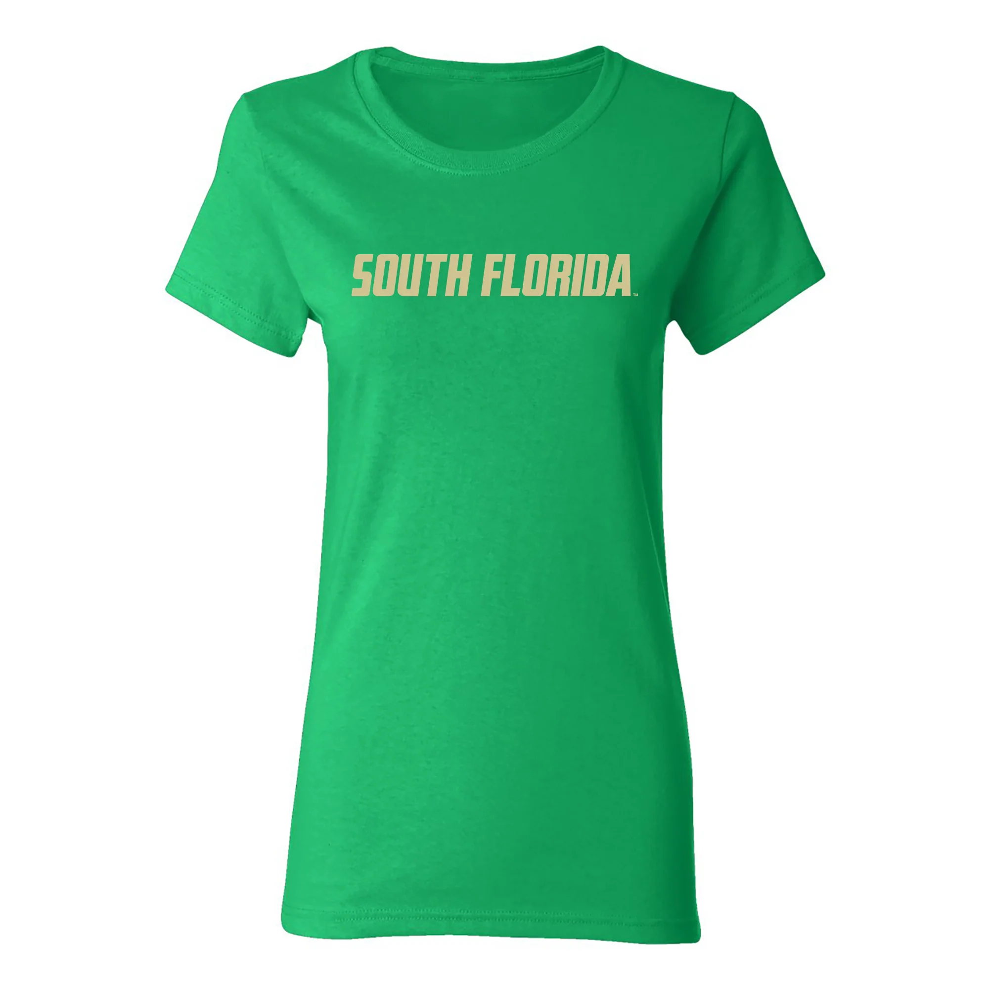 South Florida Bulls Basic Block Women's T-Shirt - Irish Green