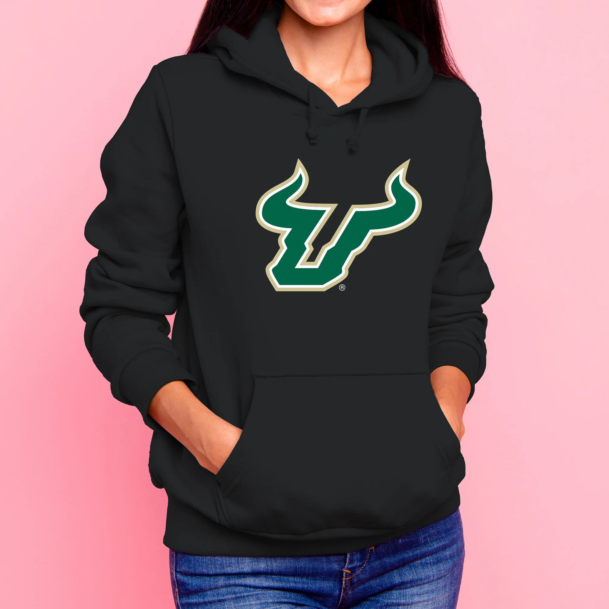 South Florida Primary Logo Hoodie - Black - Image 4
