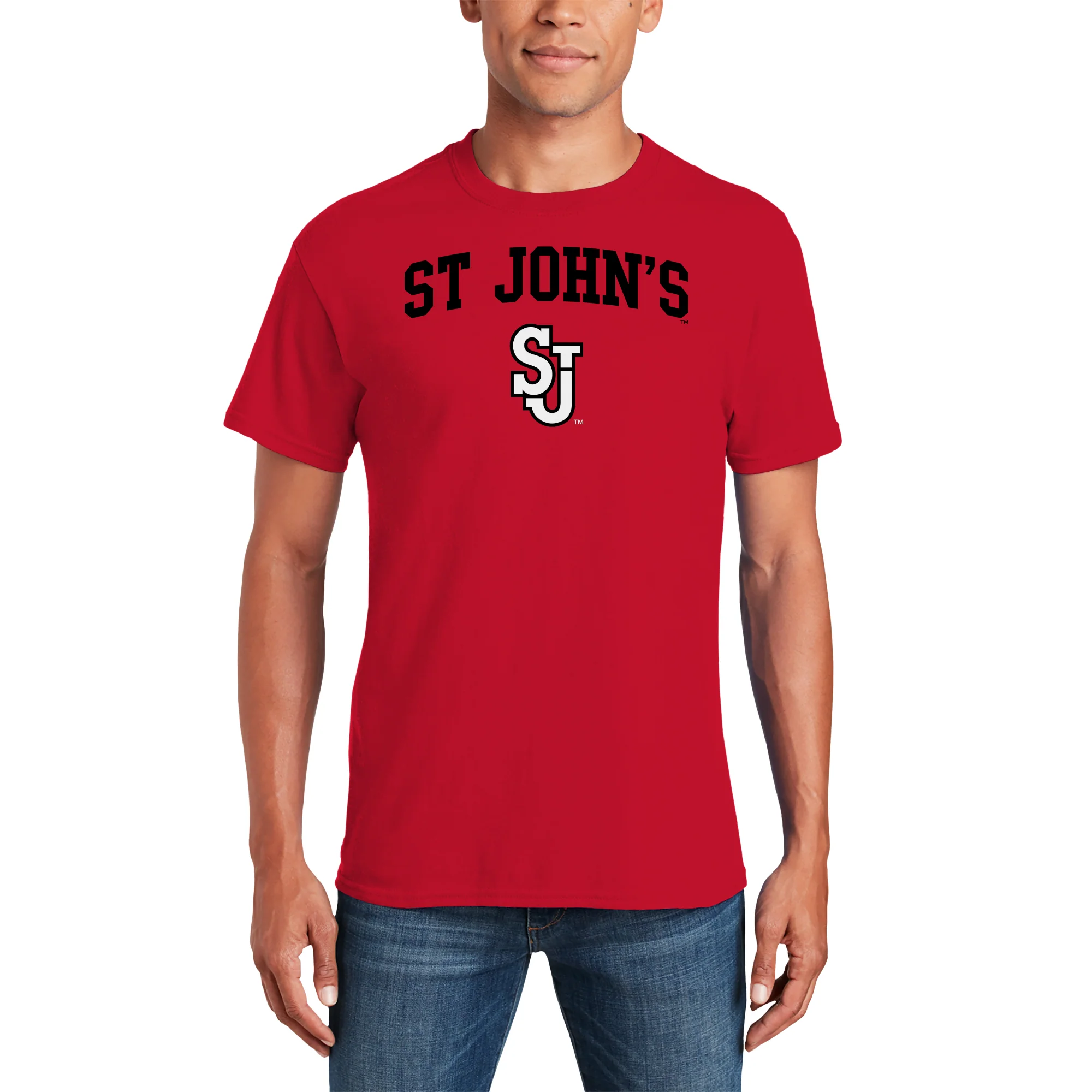 St John's University Red Storm Arch Logo T-Shirt - Image 6
