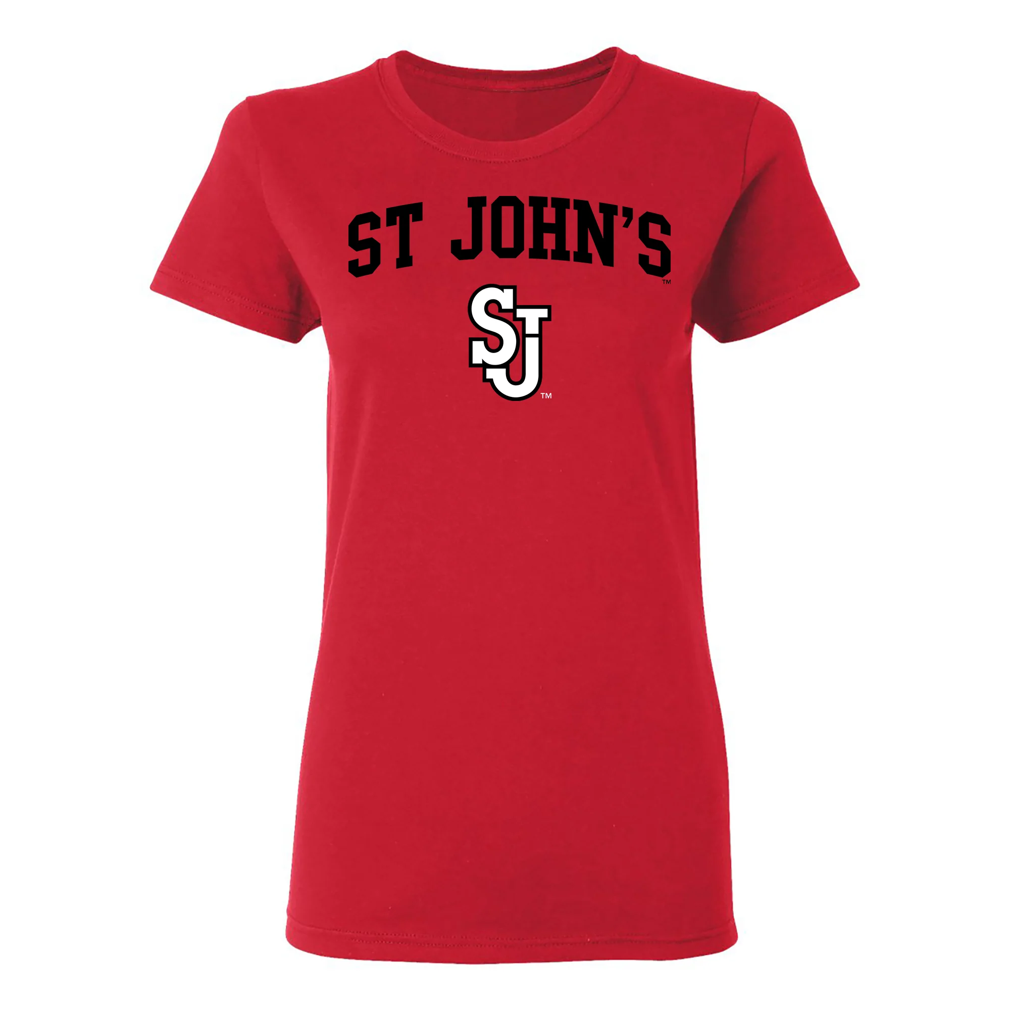 St John's University Red Storm Arch Logo Women's T-Shirt - Image 2