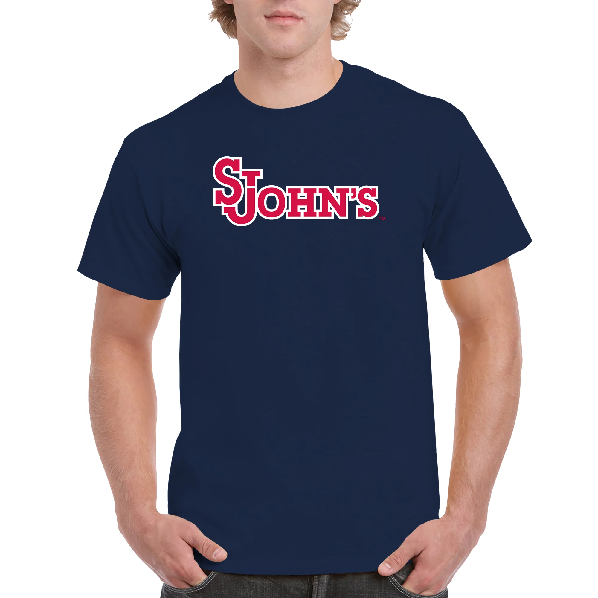 St John's University Red Storm Primary Logo T-Shirt - Navy - Image 3