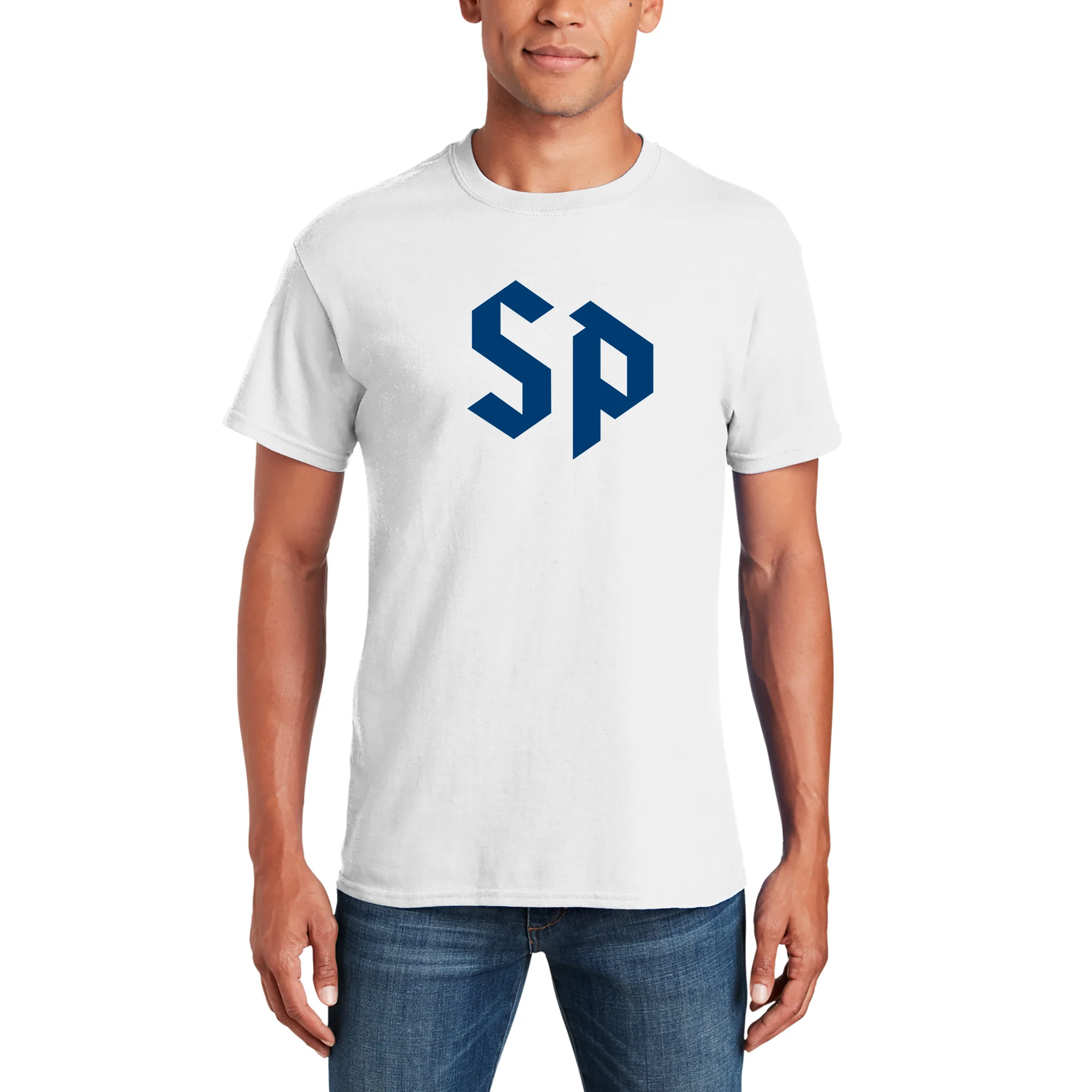 St Peter's University Peacocks Primary Logo T-Shirt - White - Image 3