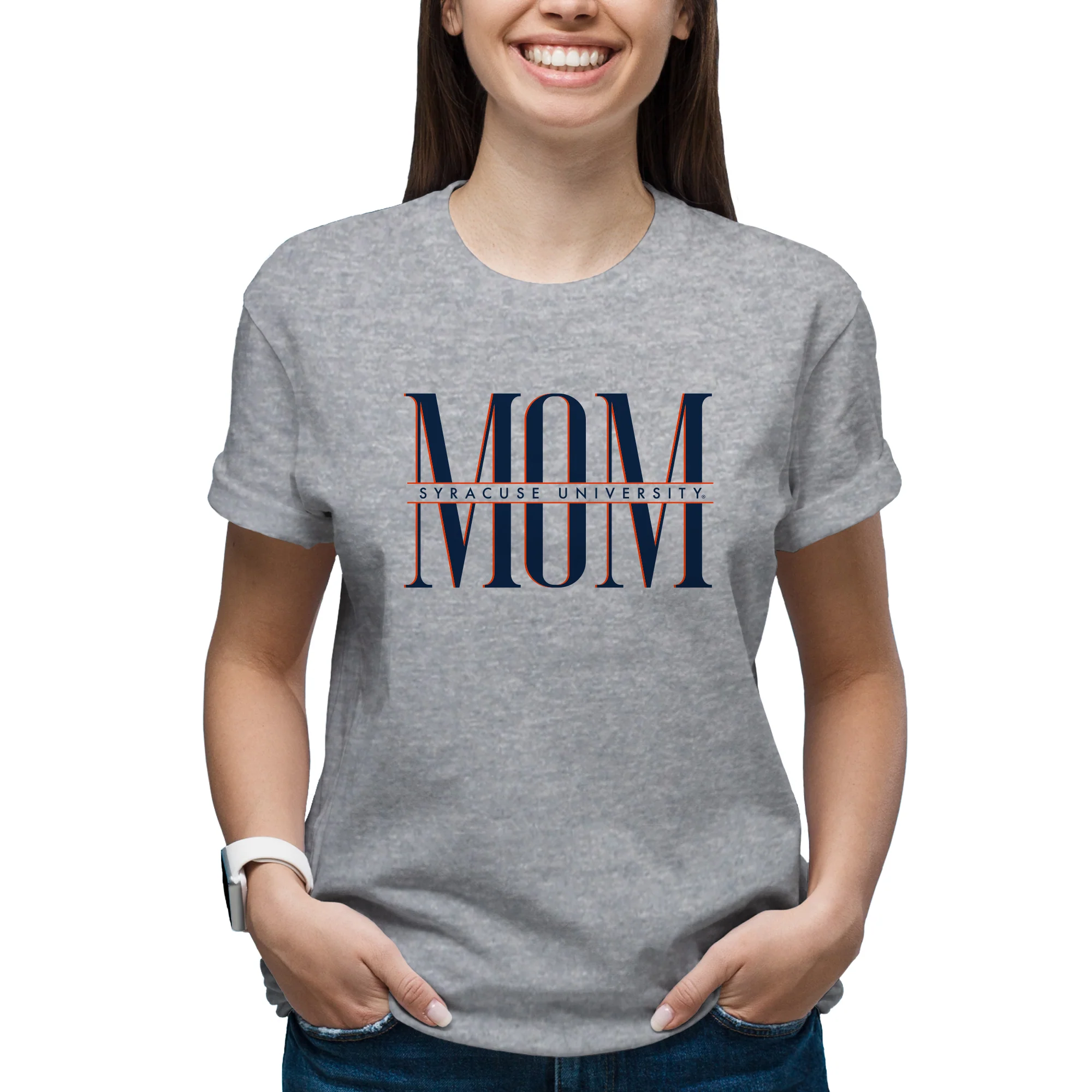 Syracuse Classic Mom T-Shirt - Sport Grey - Image 3