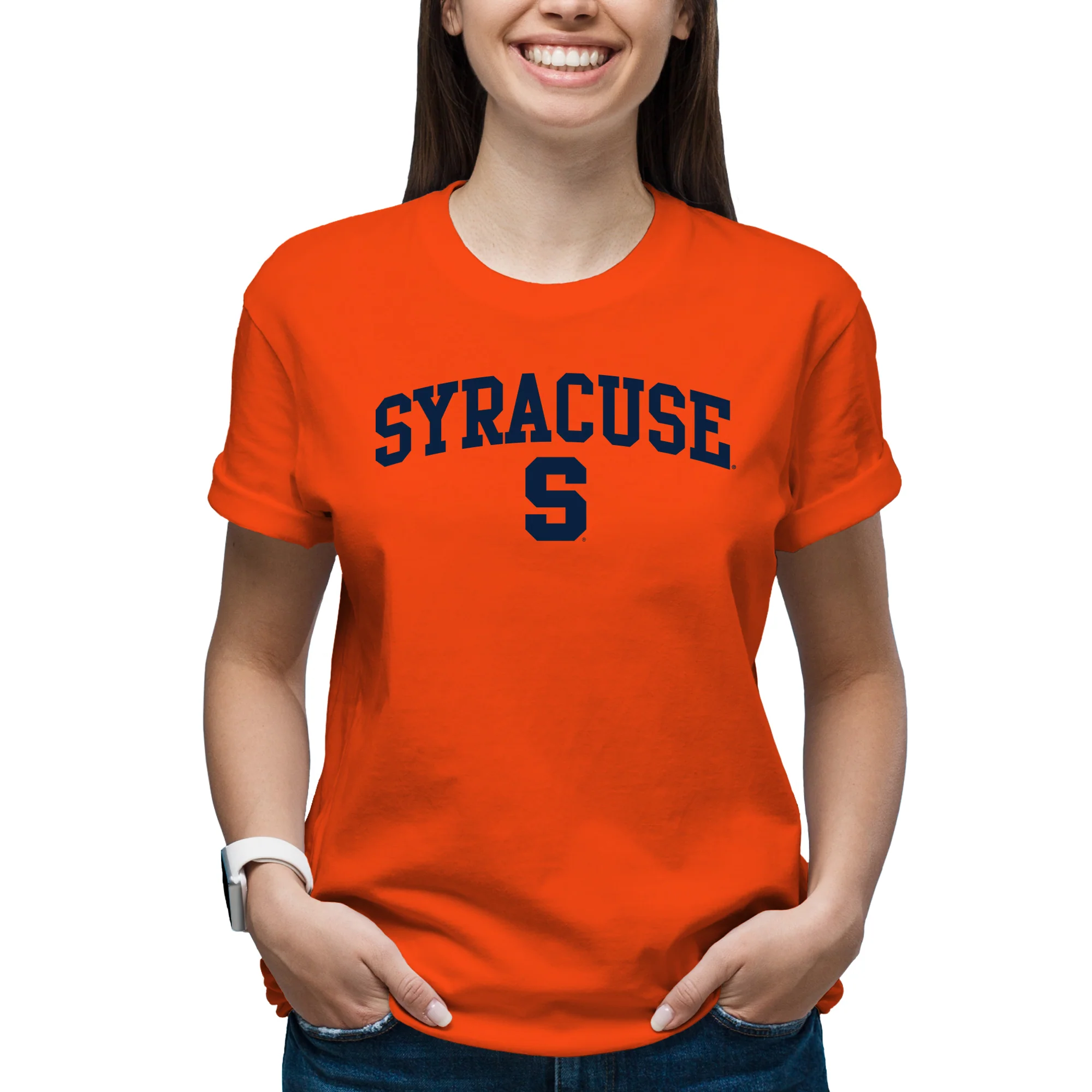 Syracuse Oranges Arch Logo T-Shirt - Orange - Image 4