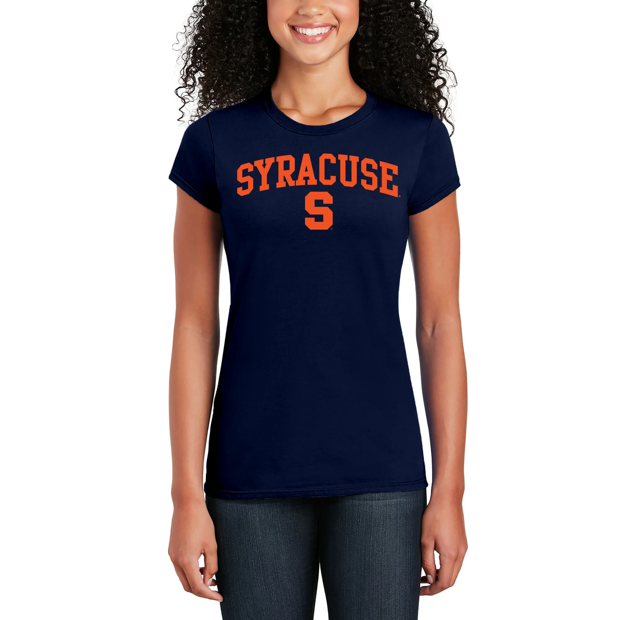 Syracuse Oranges Arch Logo Women's T-Shirt - Navy - Image 4