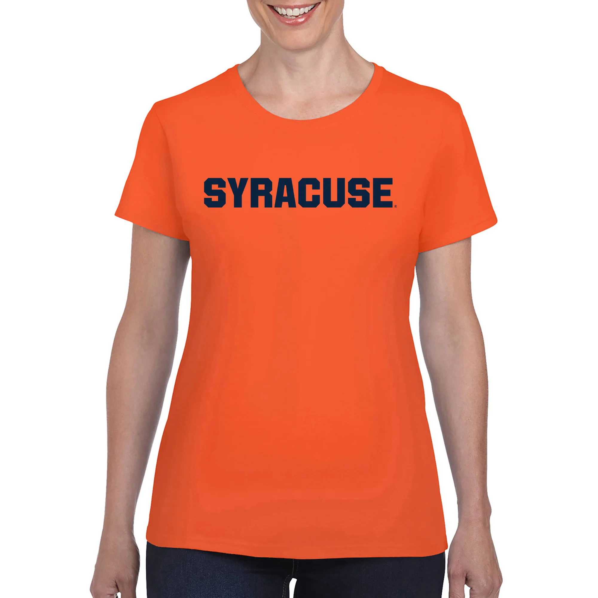 Syracuse Oranges Basic Block Women's T-Shirt - Orange - Image 3