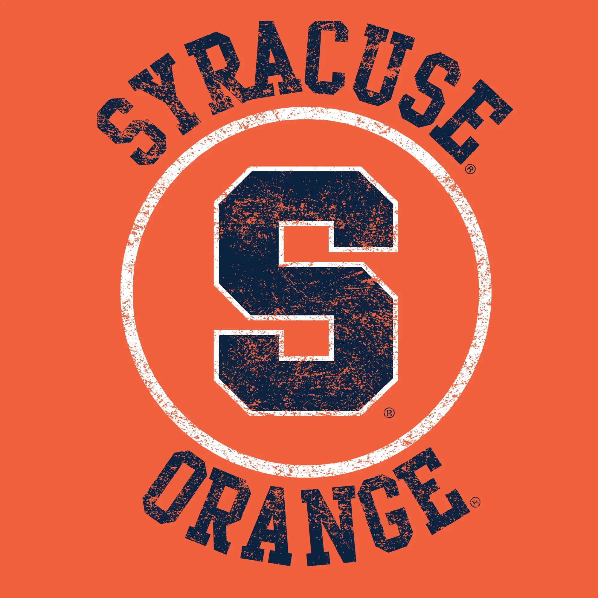 Syracuse Oranges Distressed Circle Logo T-Shirt - Orange - Image 2