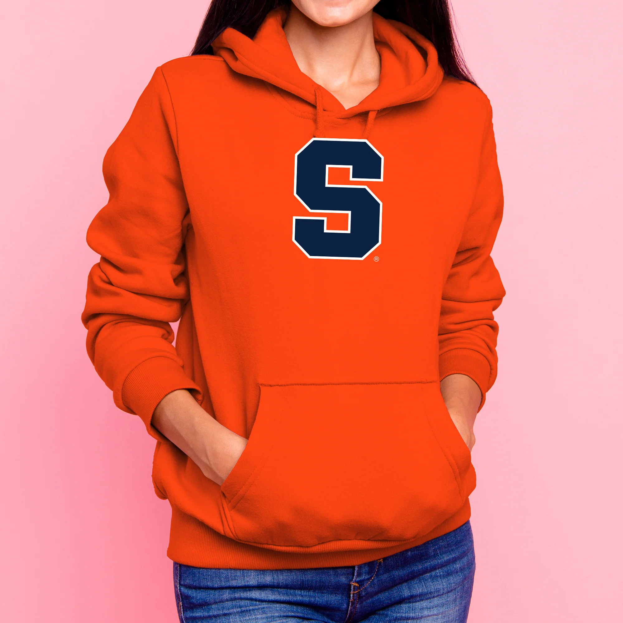 Syracuse Oranges Primary Logo Hoodie - Orange - Image 4