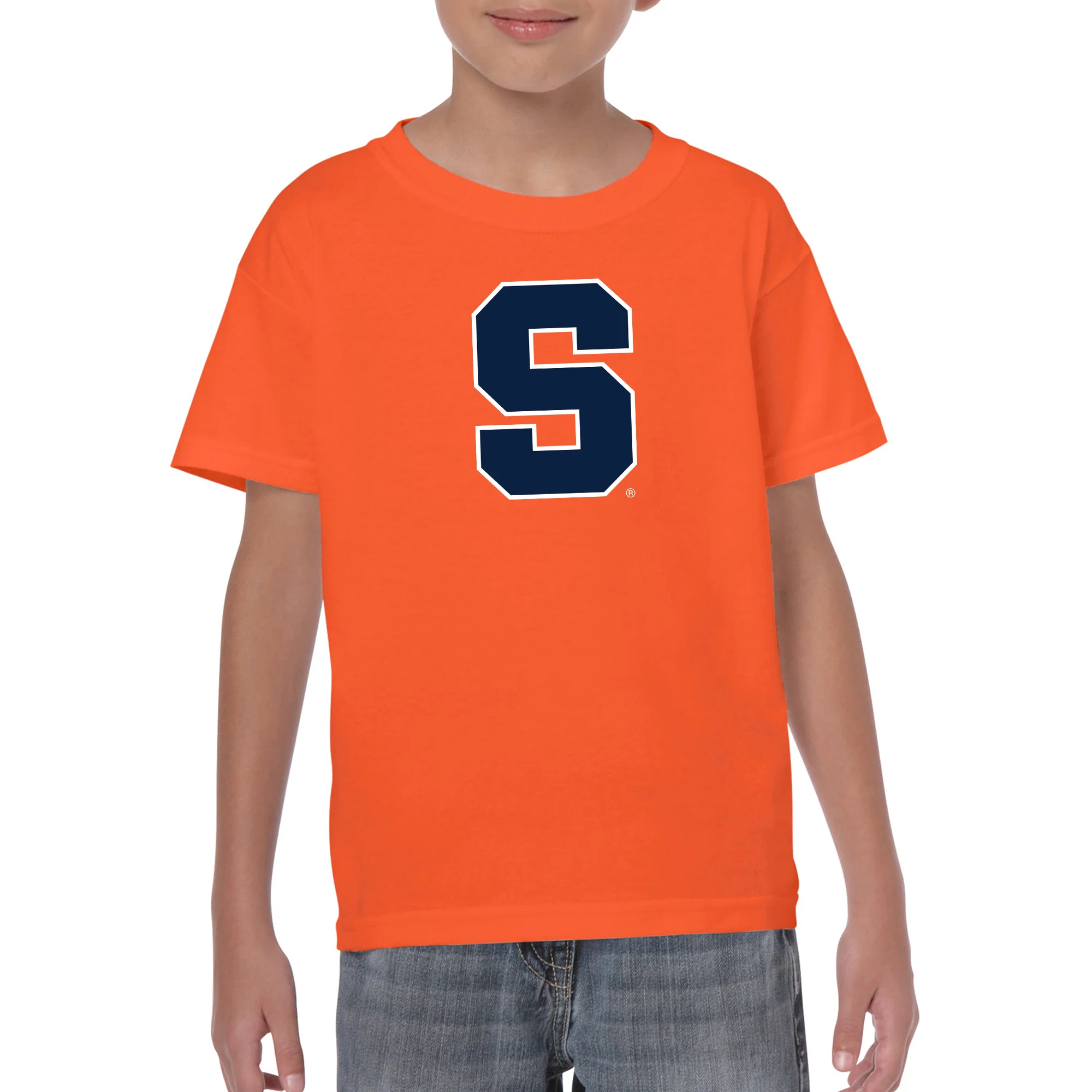 Syracuse Oranges Primary Logo Youth T-Shirt - Orange - Image 3