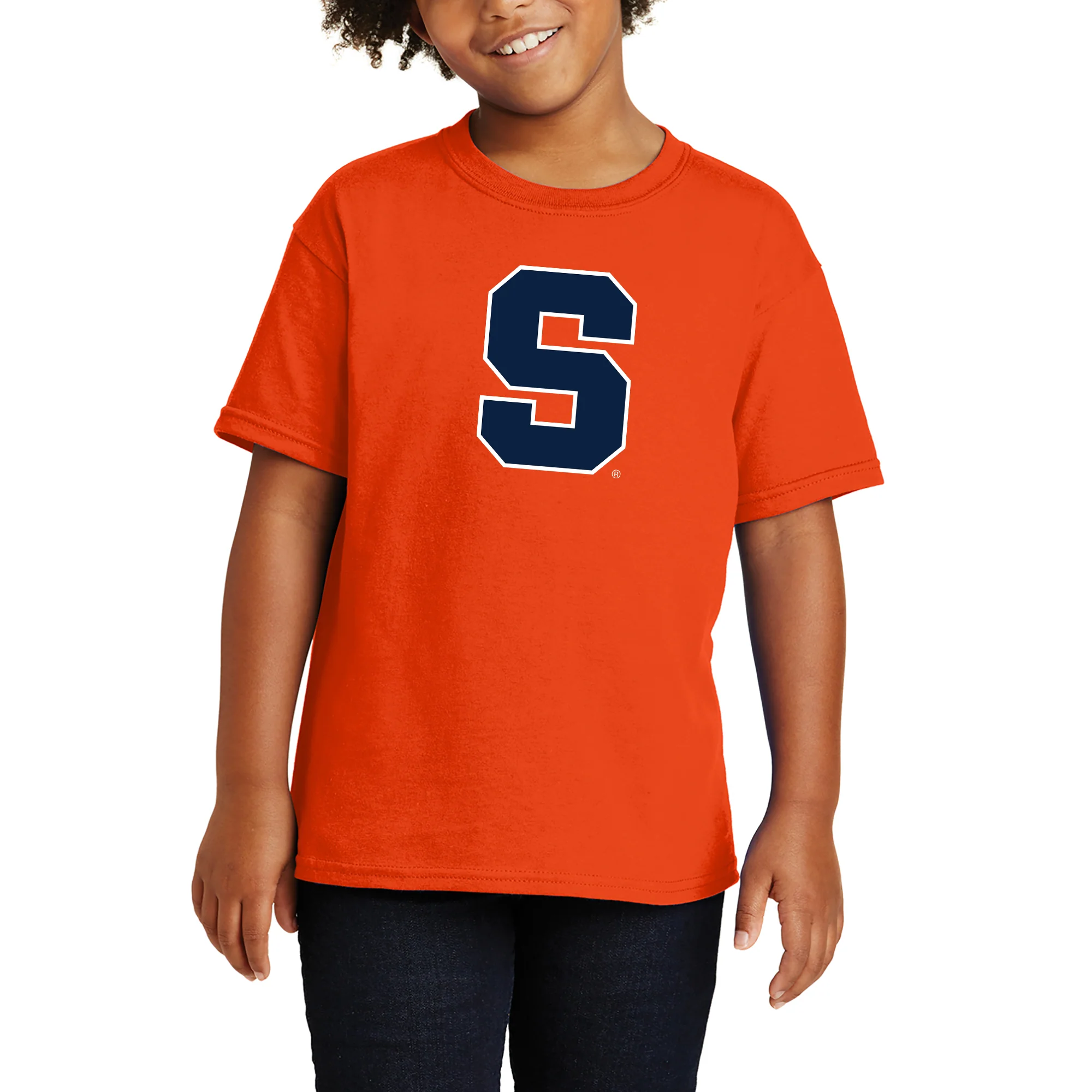 Syracuse Oranges Primary Logo Youth T-Shirt - Orange - Image 4