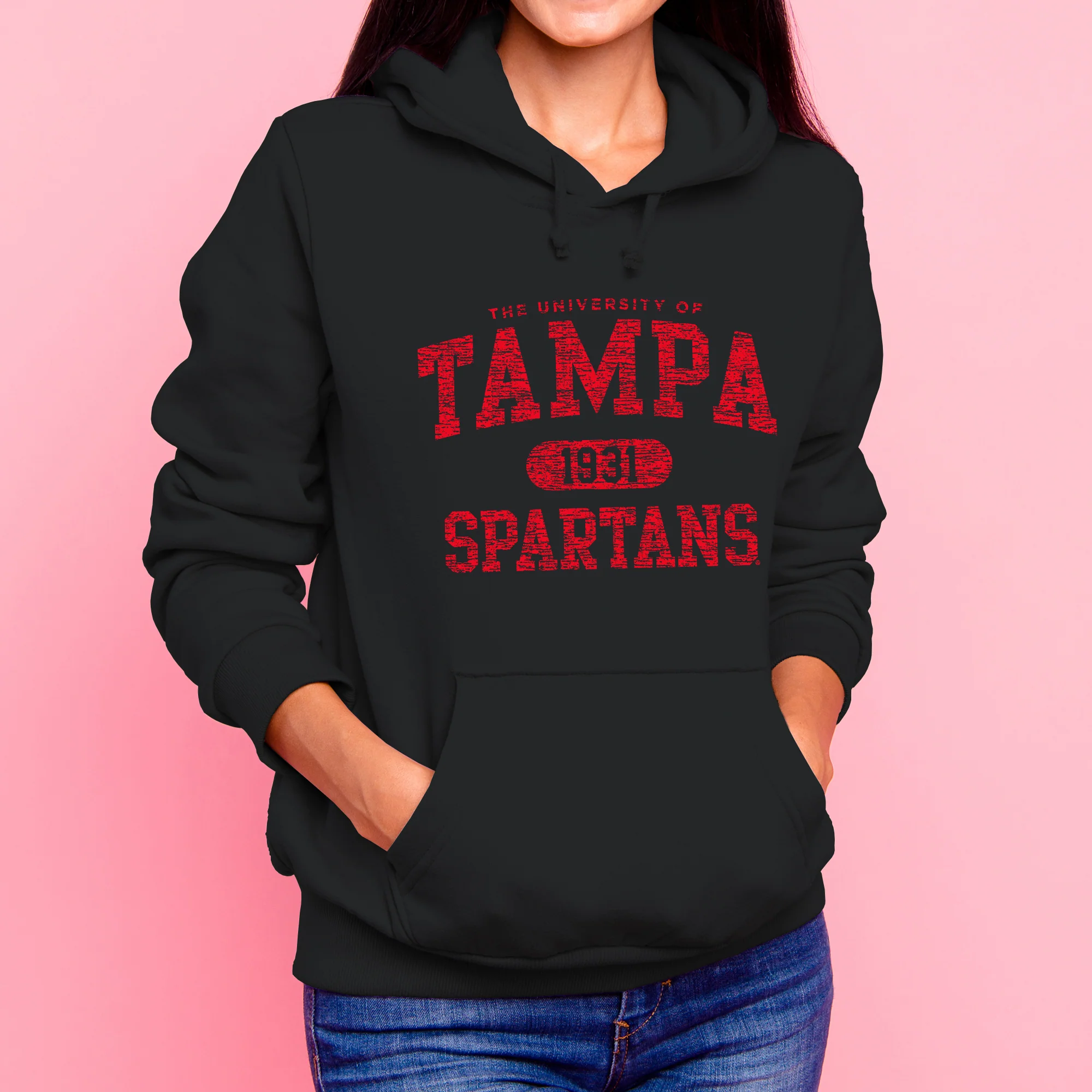 Tampa Athletic Arch Hoodie - Black - Image 4