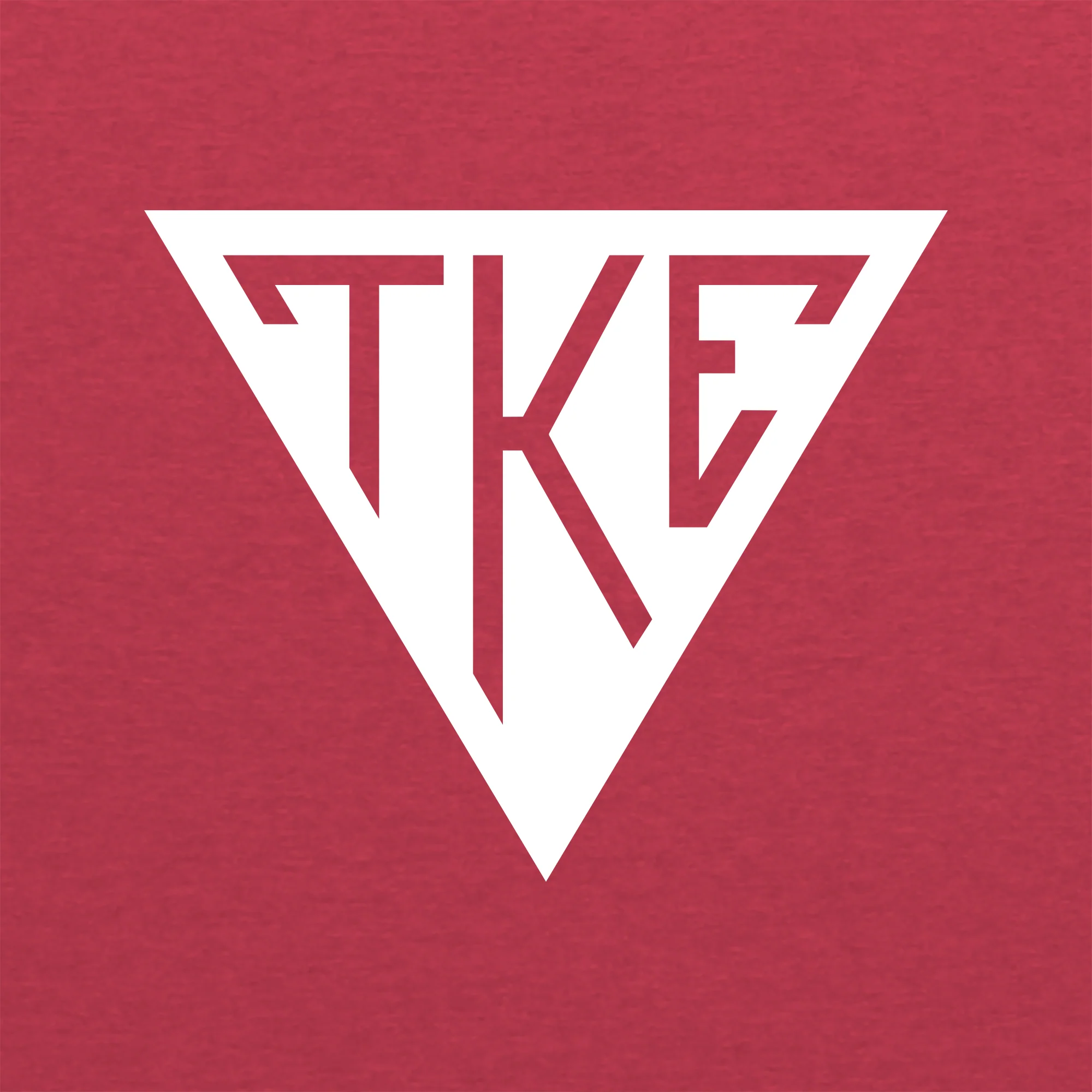 Tau Kappa Epsilon Greek Primary Logo Triblend T-Shirt - Vintage Red - Image 2