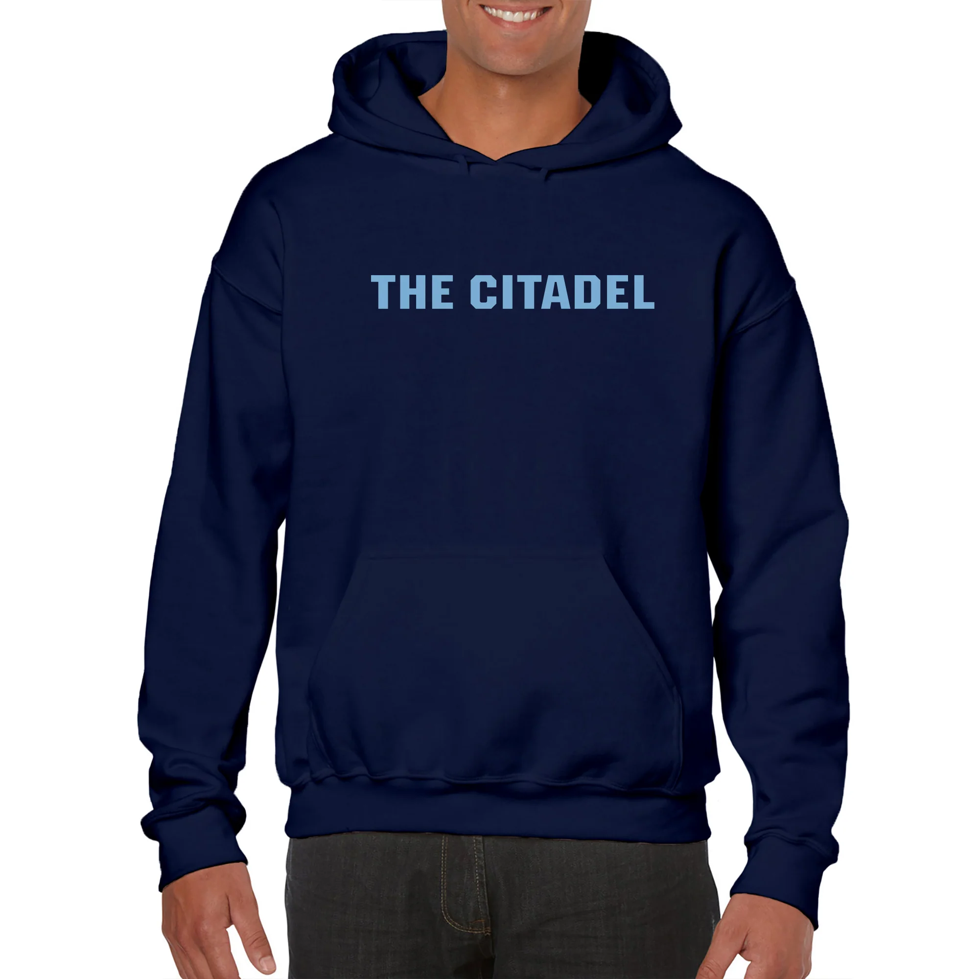 The Citadel Bulldogs Basic Block Hooded Sweatshirt - Navy - Image 3