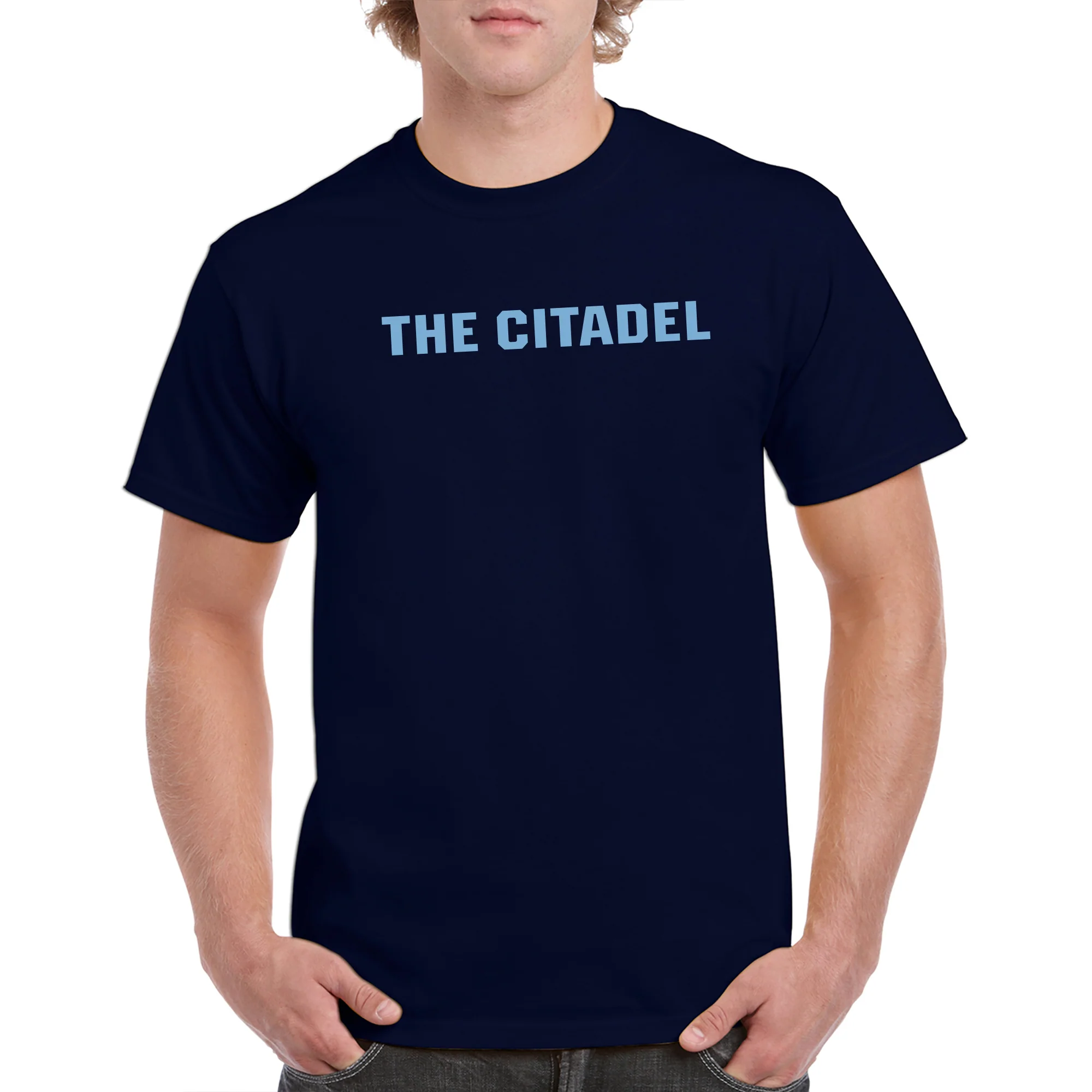 The Citadel Bulldogs Basic Block Short Sleeve T-Shirt - Navy - Image 3