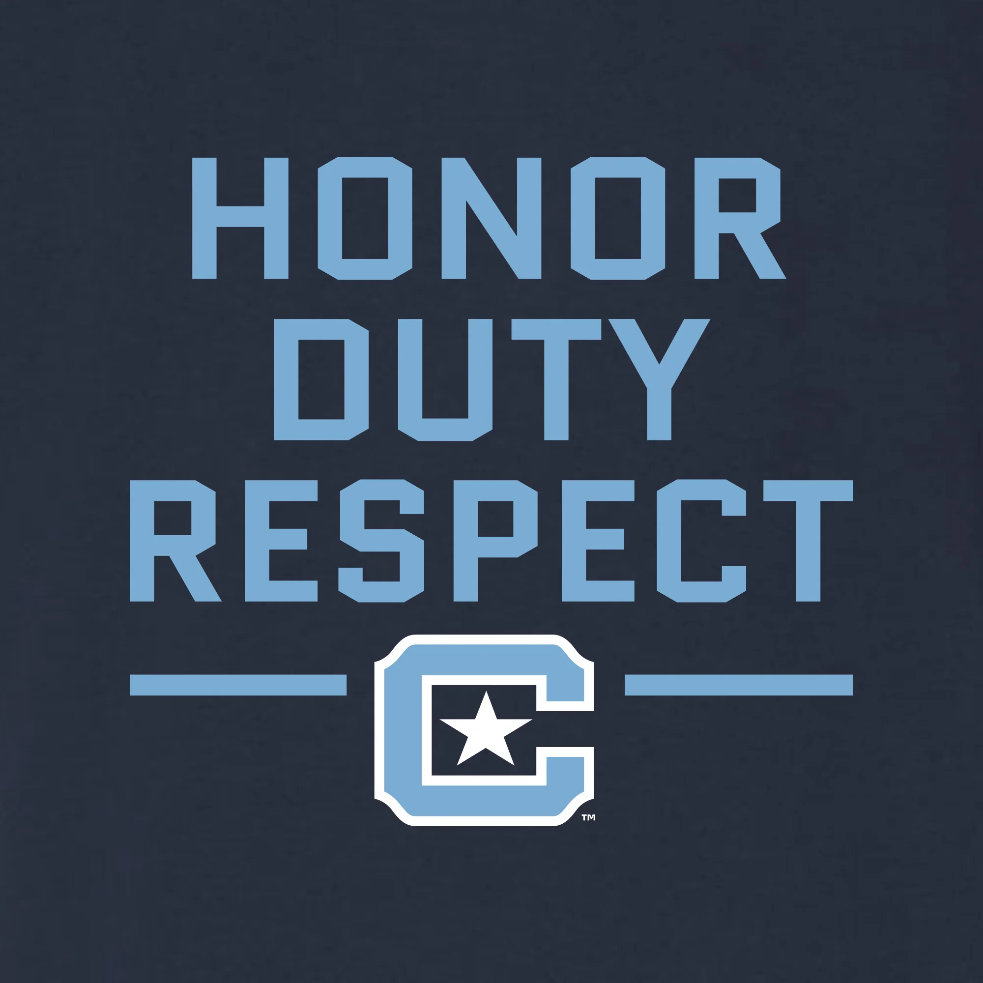 The Citadel Honor Duty Respect Canvas Triblend T-Shirt - Solid Navy - Image 2