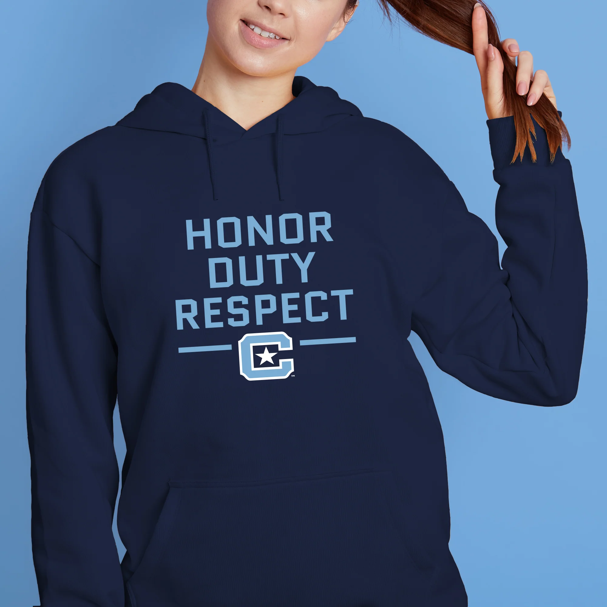 The Citadel Honor Duty Respect Hoodie - Navy - Image 4