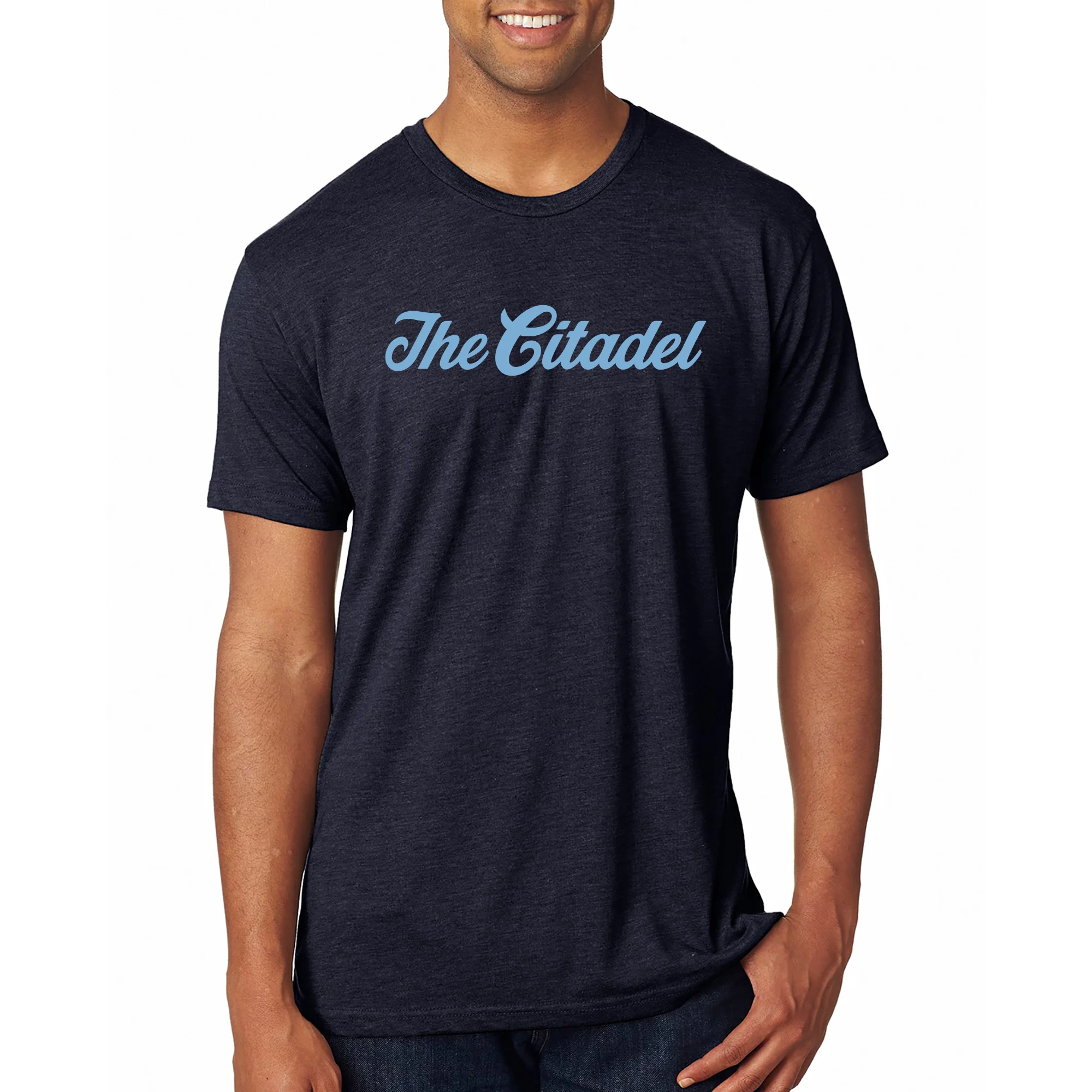 The Citadel Script Wordmark NLA Triblend T-Shirt - Image 4