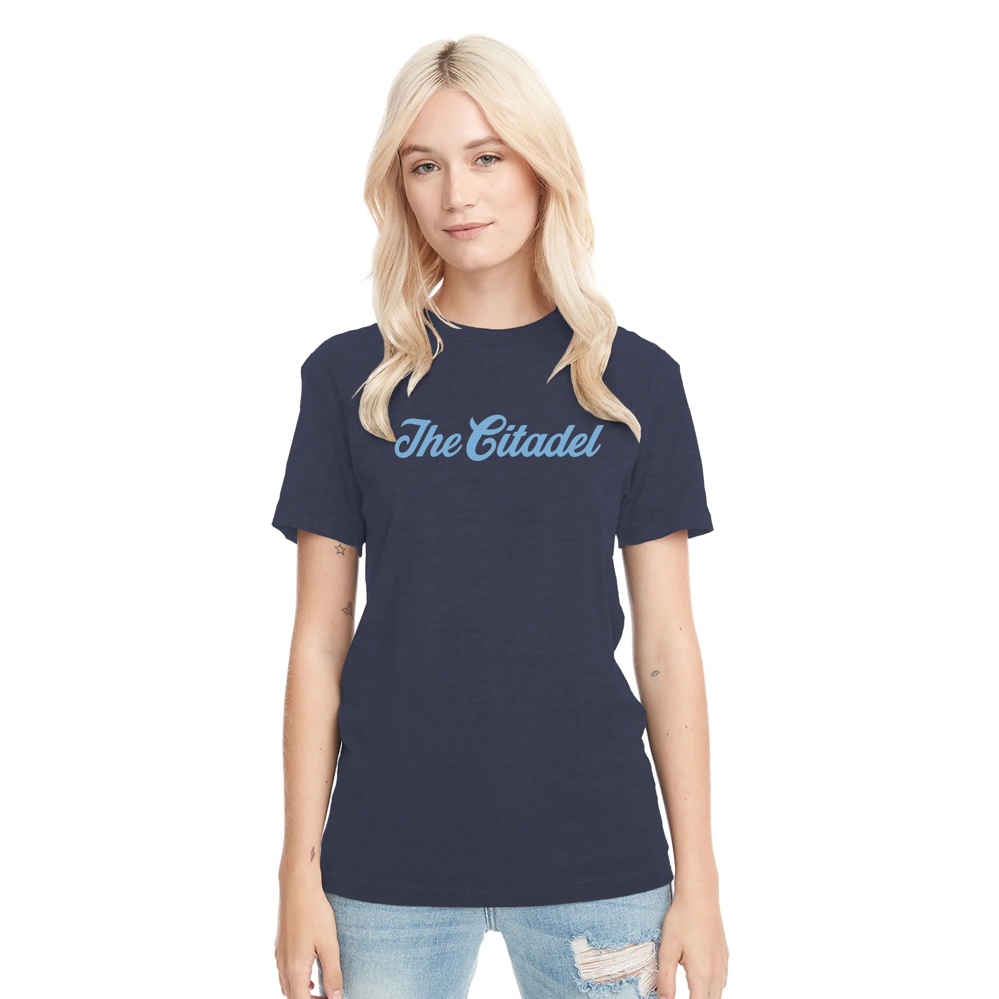 The Citadel Script Wordmark NLA Triblend T-Shirt - Image 5
